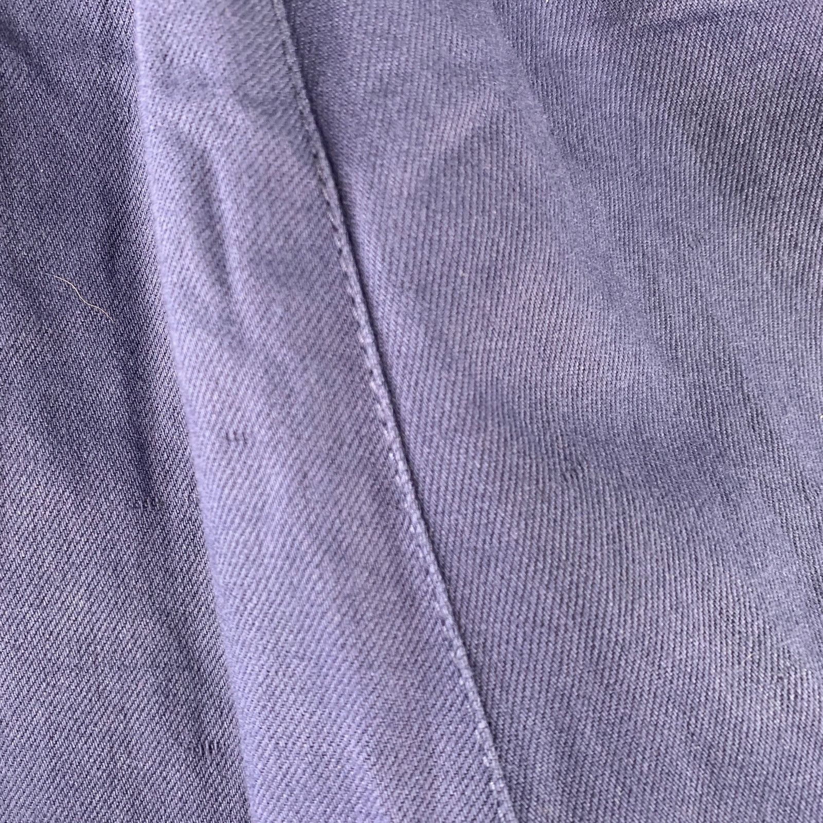 3.1 Phillip Lim Blue Cotton Linen High Waisted Drawstring Casual Pants Size US 26 / EU 42 - 4 Thumbnail