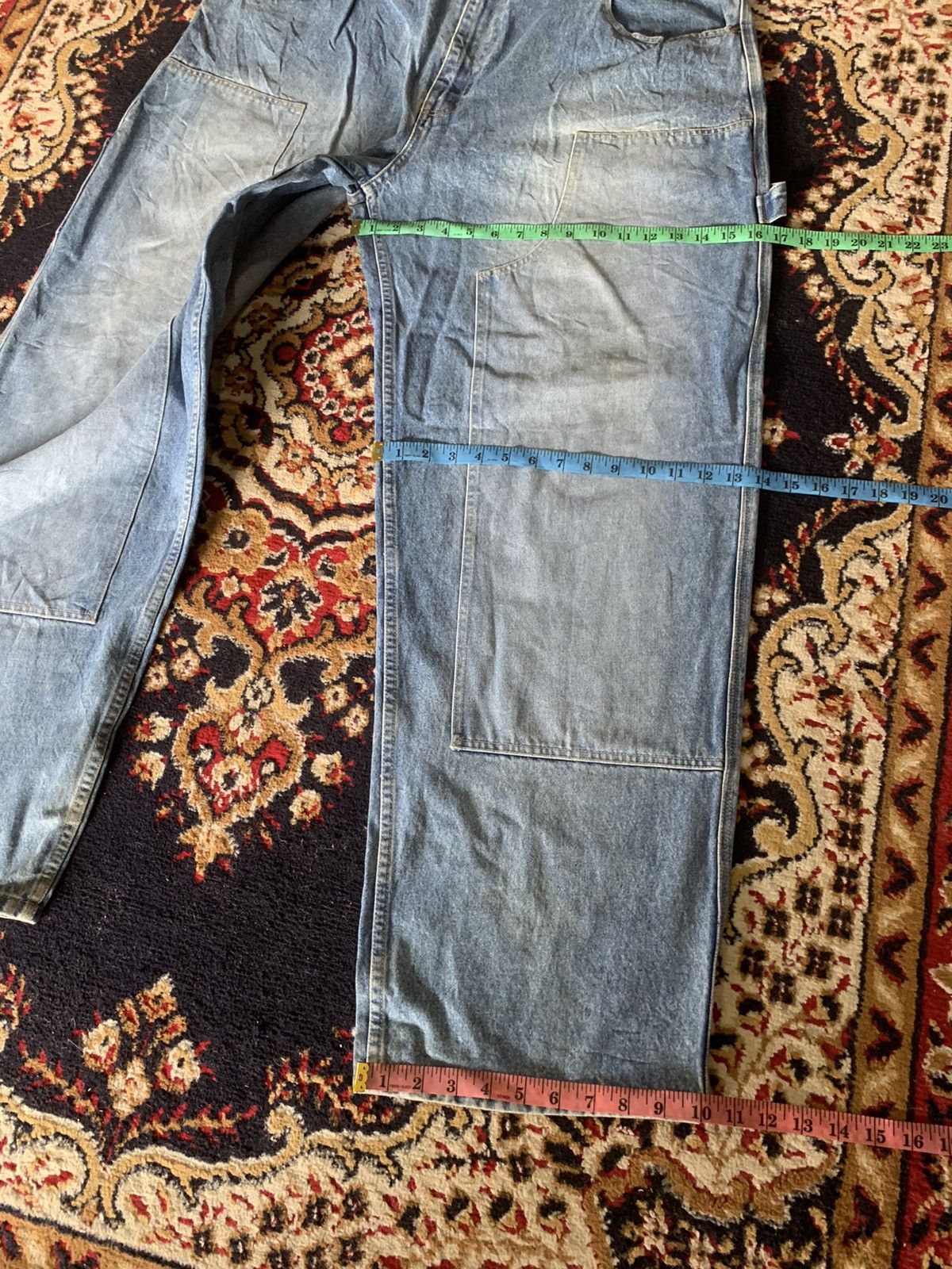 JNCO × Sean John Vintage SEAN JOHN Carpenter Double Knee Baggy Denim Size US 42 / EU 58 - 13 Thumbnail