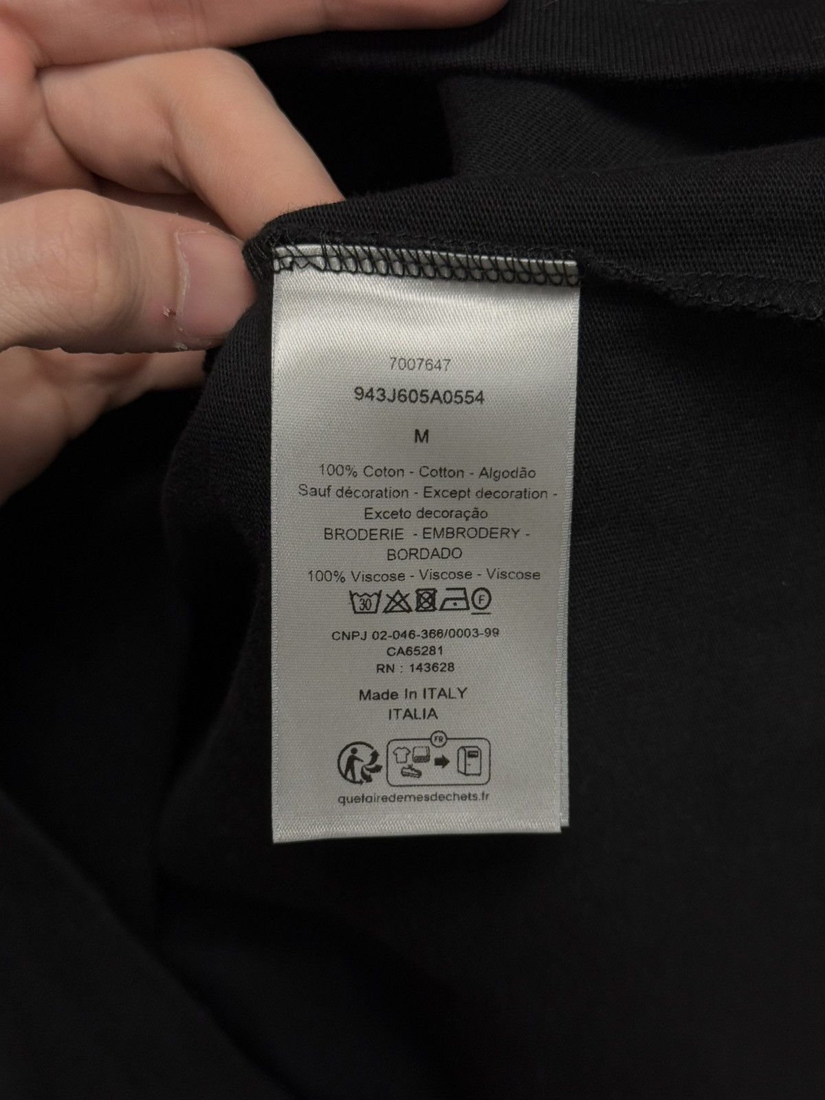 Dior Dior Icon Logo Tee Shirt Black Size Medium (NEW) Size US M / EU 48-50 / 2 - 9 Thumbnail