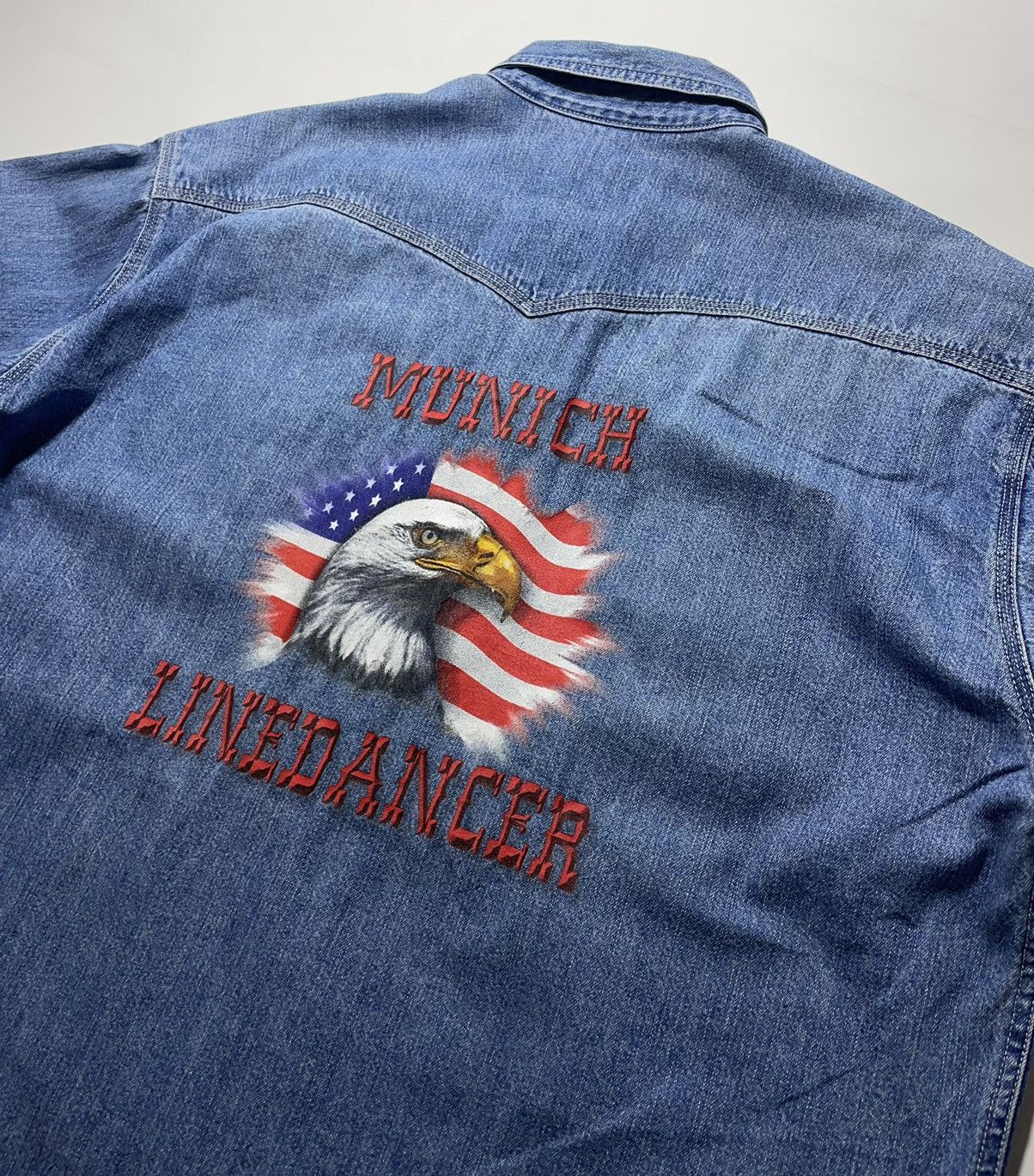 Levi's Vintage Levi’s Silver Tab Denim Munich Linedancer Shirt Size US L / EU 52-54 / 3 - 3 Thumbnail