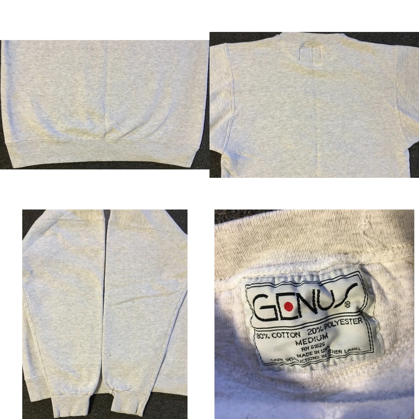 Vintage VINTAGE 90s New Orleans Jazz Faded Sweatshirt S USA Music Mask Mardi Gras Bar Grunge Hoodie Men Small Gray Trumpet USA 90s Jazz Grunge Size US S / EU 44-46 / 1 - 8 Thumbnail