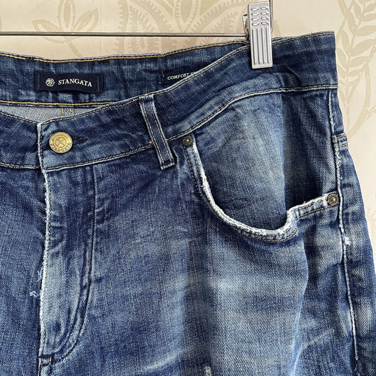 Vintage Vintage Stangata Italy Distressed Denim Size US 36 / EU 52 - 9 Thumbnail