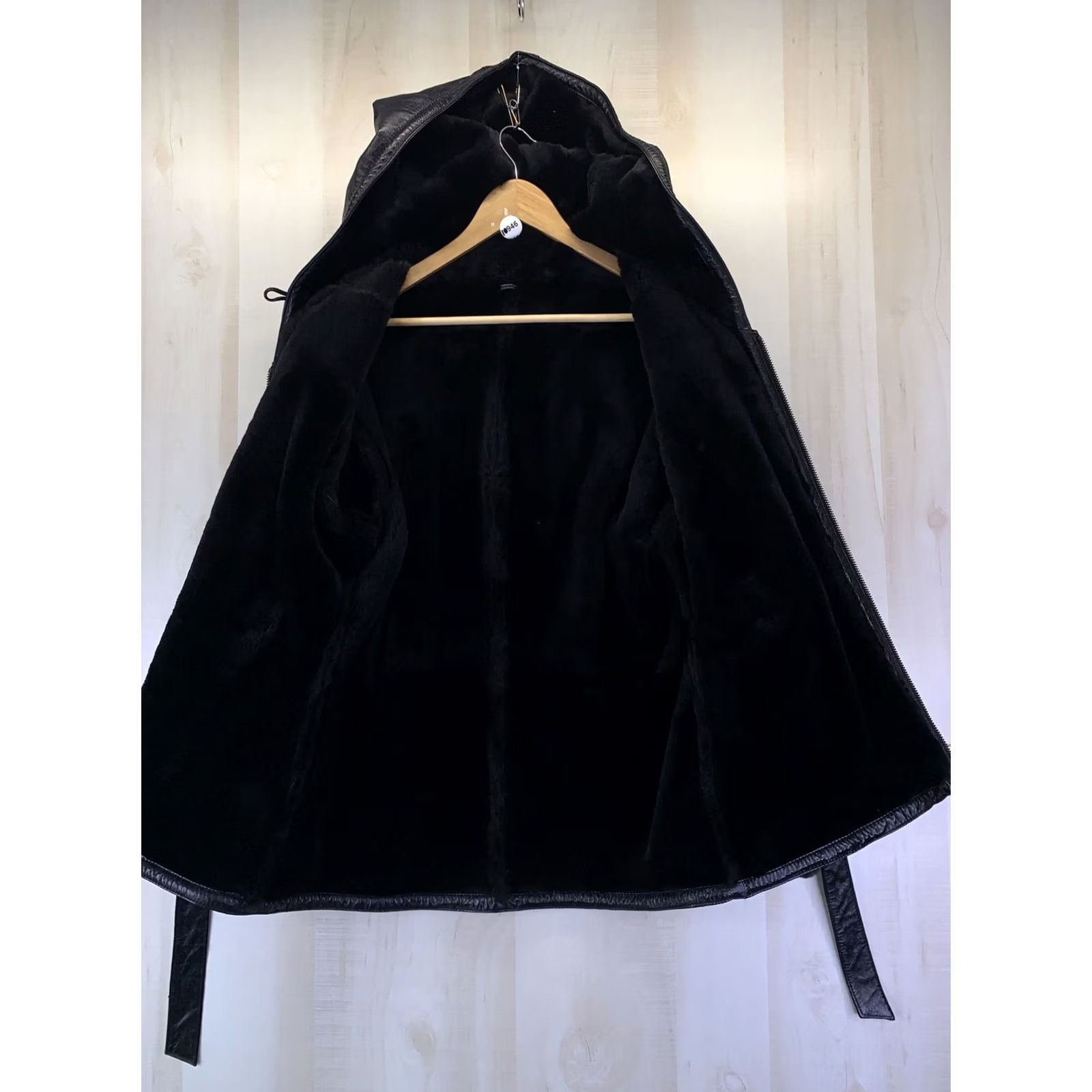 Vintage VINTAGE Wilsons Leather Leather Jacket Hooded Womens Large Black Faux Fur Lined Mid-Length Size L / US 10 / IT 46 - 2 Thumbnail
