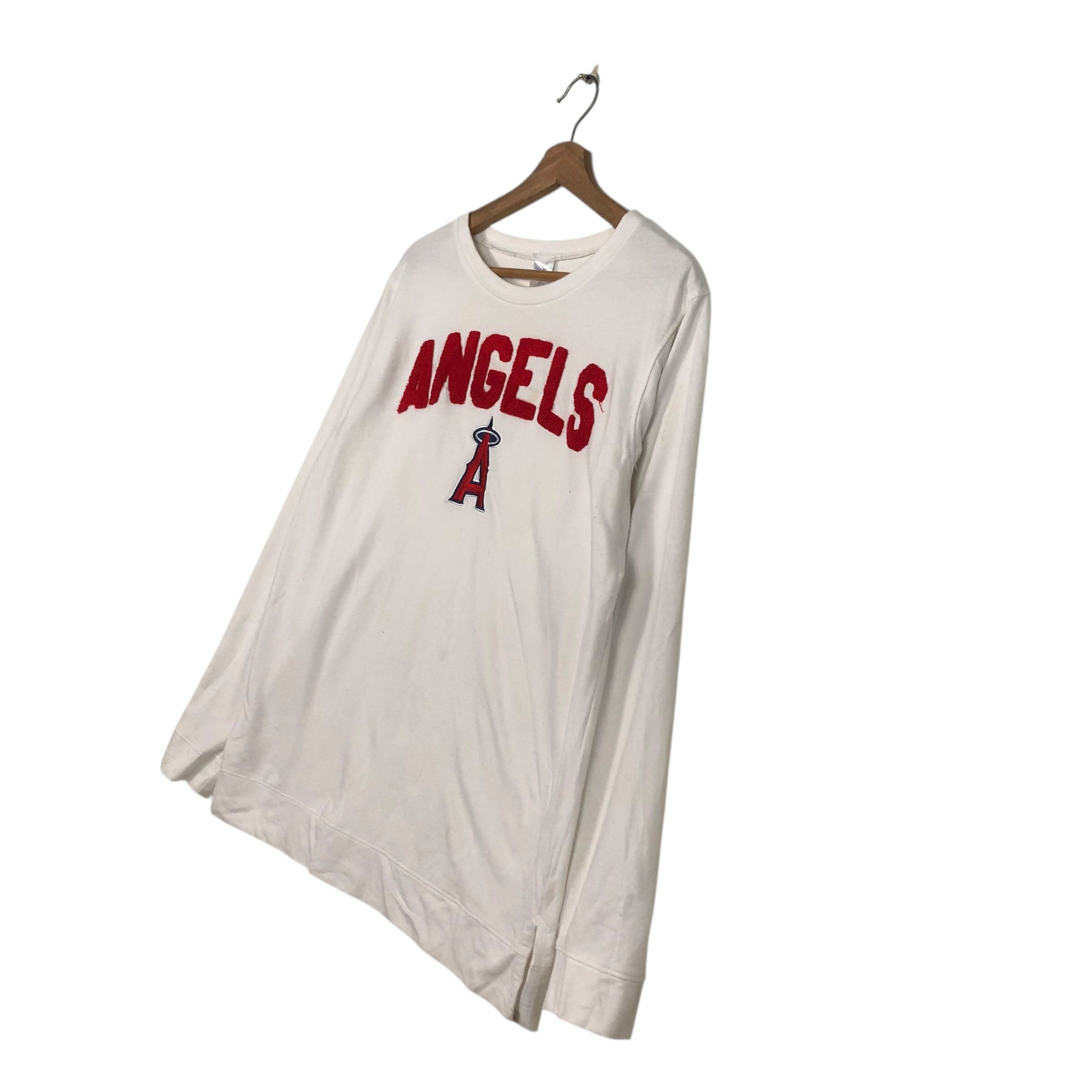 MLB 📌Vintage Sweatshirt Mlb Angles Big Logo Size US XL / EU 56 / 4 - 3 Thumbnail