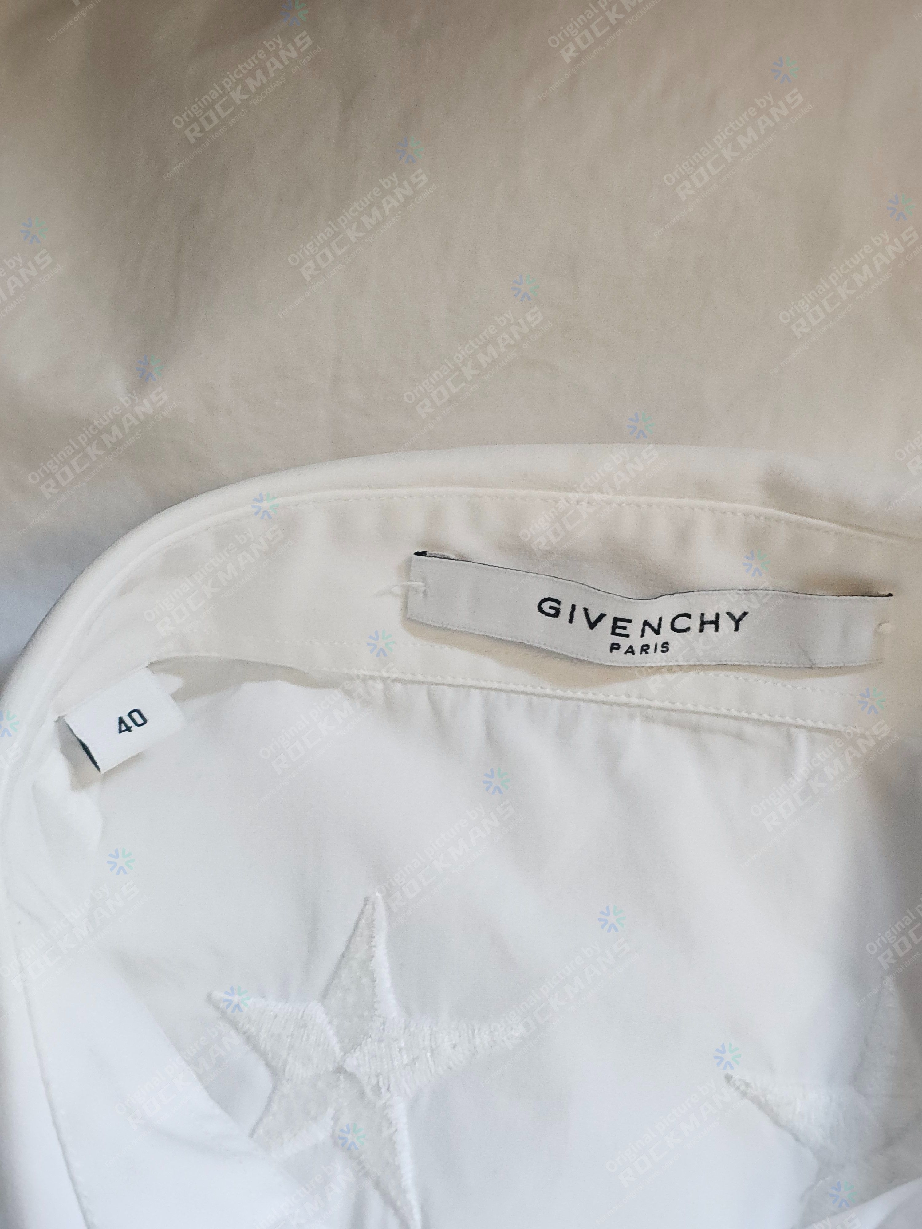 Givenchy Givenchy Embroidered stars shirt White Size 40 EU Size US M / EU 48-50 / 2 - 5 Thumbnail