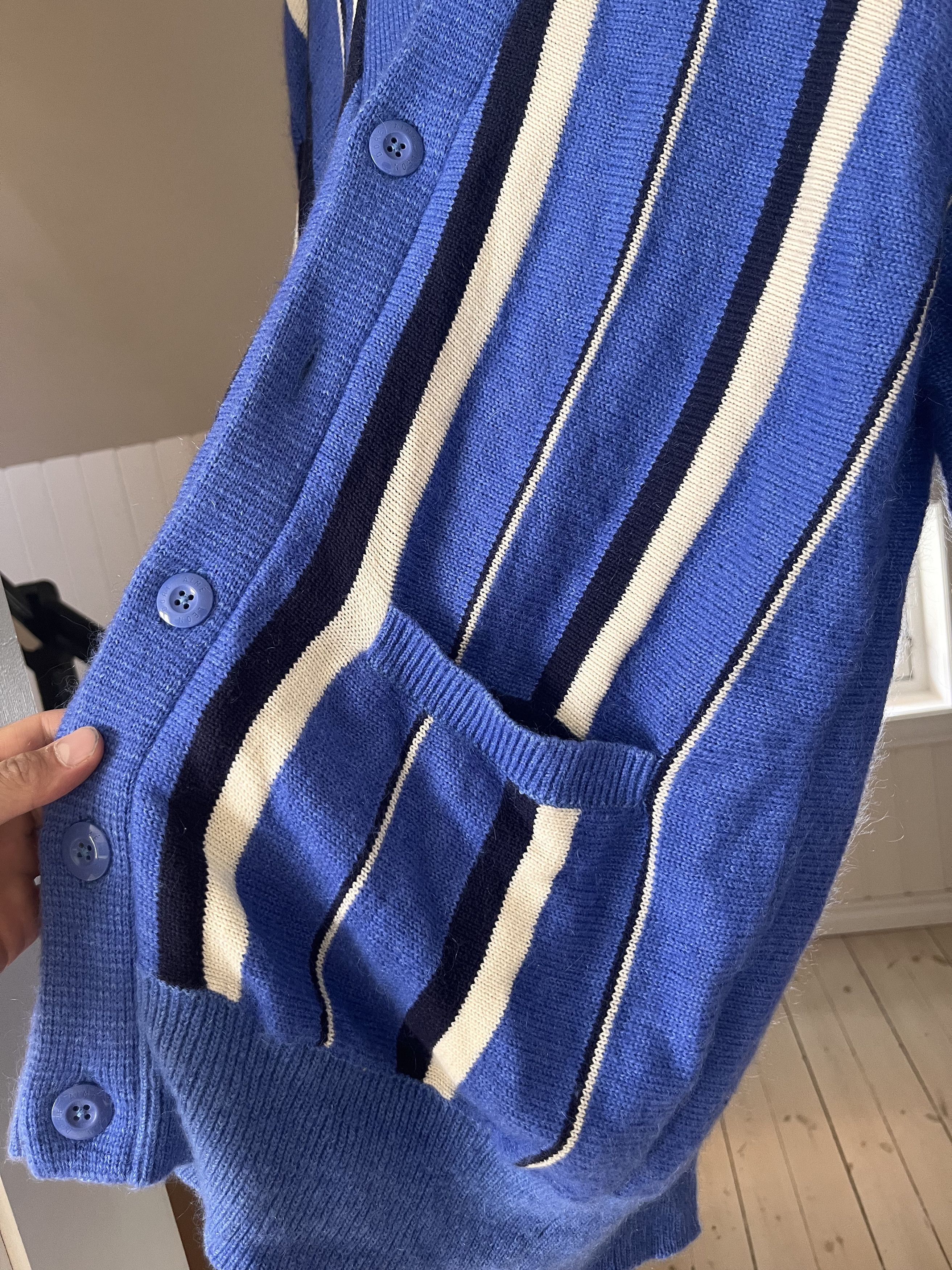 Aime Leon Dore Aime Leon Dore Striped Mohair Cardigan Goldenrod Size US L / EU 52-54 / 3 - 3 Thumbnail