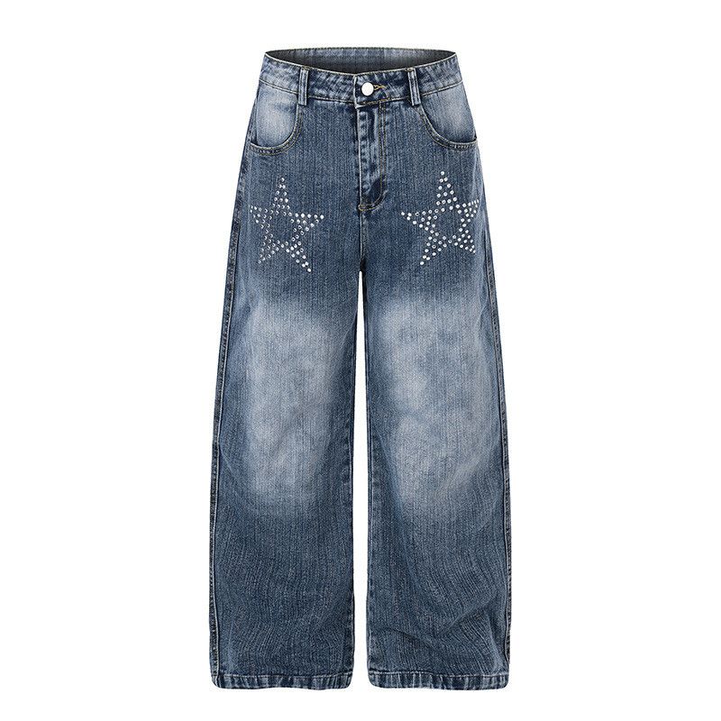 Vintage American-Style Loose-Fit Wide-Leg Vintage Jeans Size US 32 / EU 48 - 1 Thumbnail