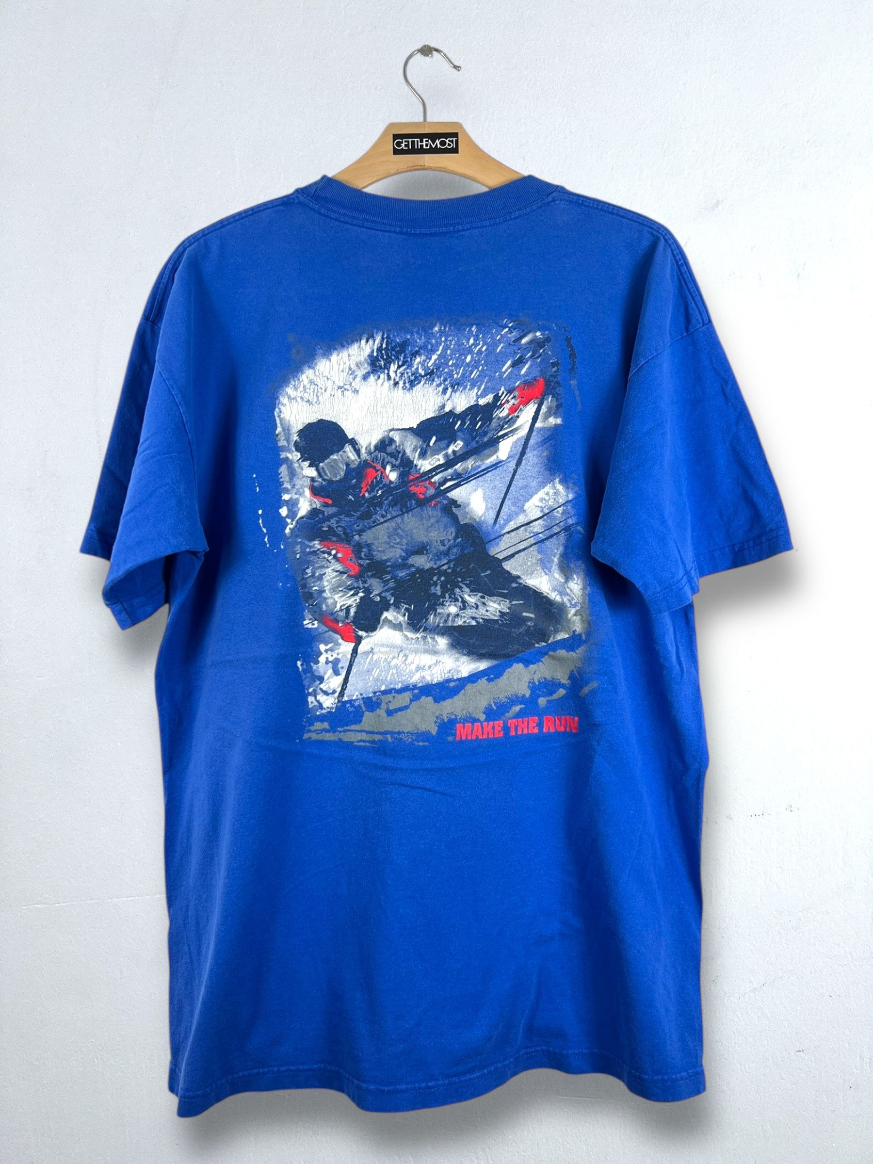 Vintage No.5035 Vintage N.W.S.E. Ski Adventure Graphic Tee (XL) Size US XL / EU 56 / 4 - 1 Thumbnail