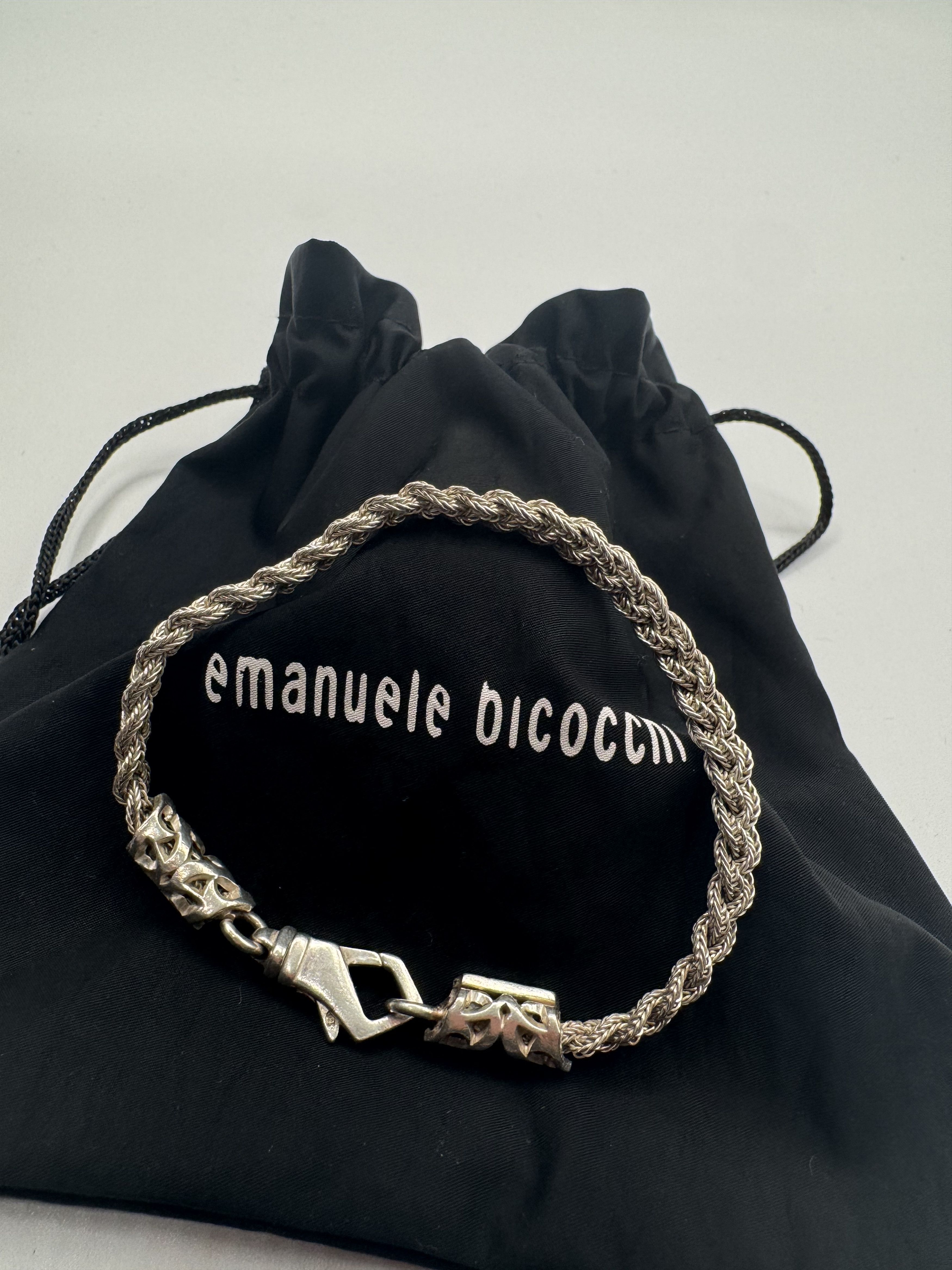 Emanuele Bicocchi Emanuele Bicocchi Silver Diamond Cut Bracelet Size ONE SIZE - 9 Thumbnail