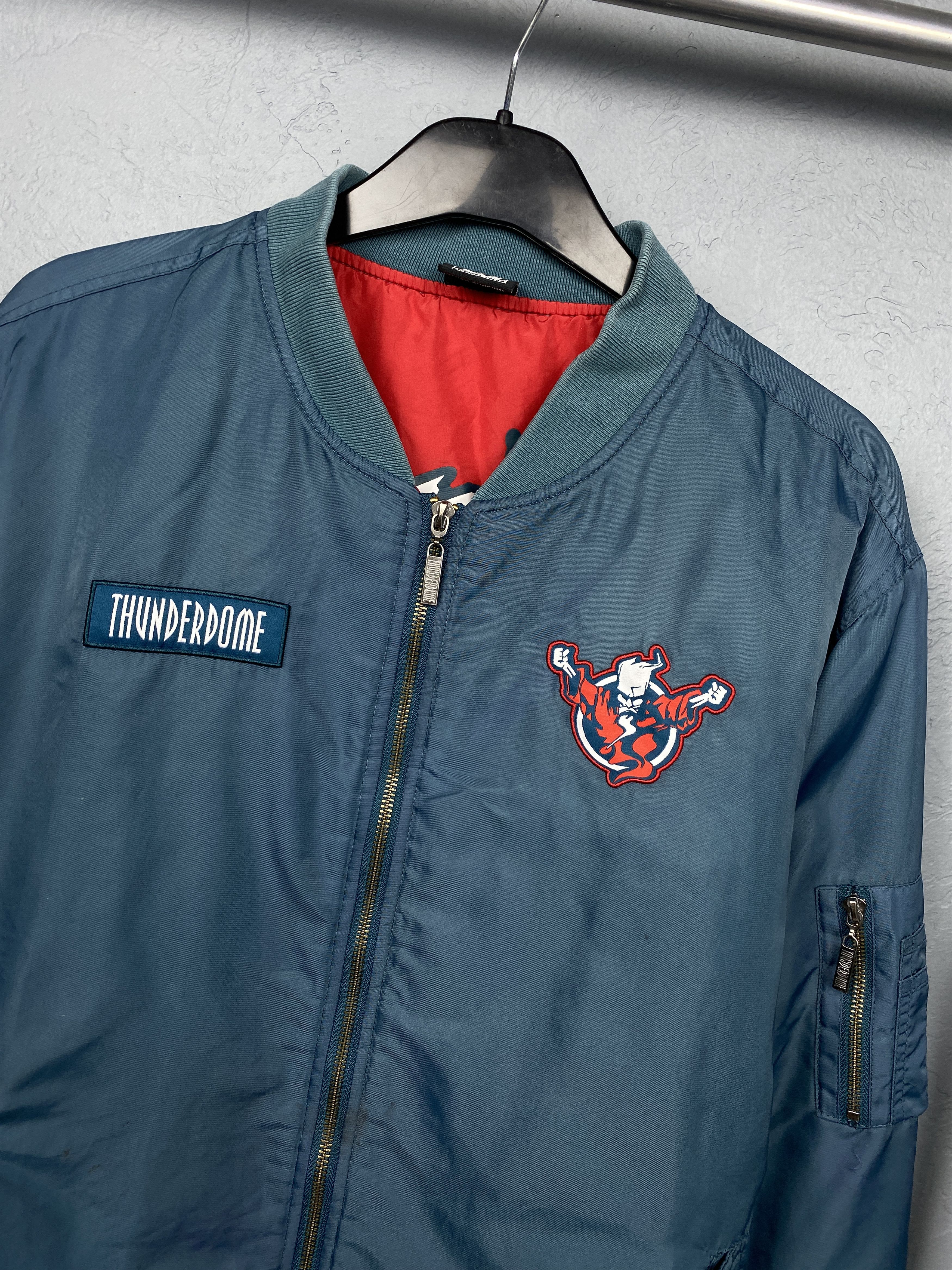 Thunderdome Thunderdome Vintage Bomber Jacket Gabber Hardcore Rave Size US XL / EU 56 / 4 - 6 Thumbnail