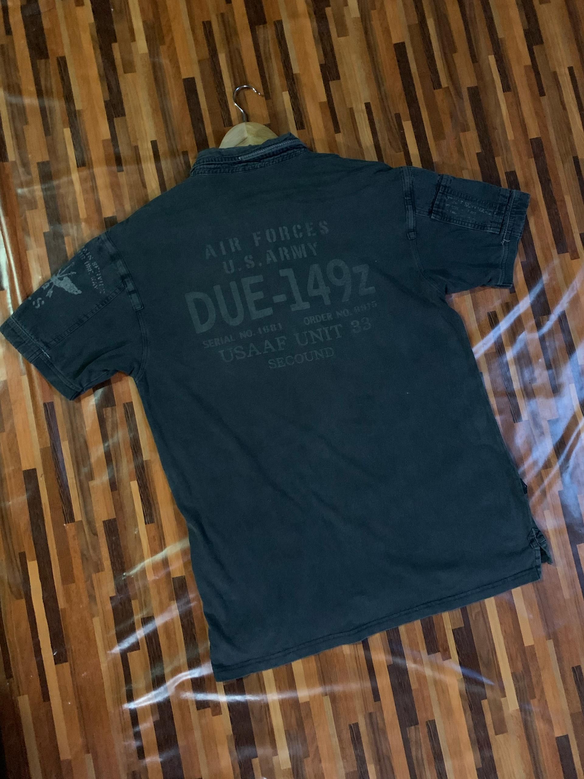 Avirex special edition AVIREX AIR FORCE DUE 149z Embroidery Polo Size US L / EU 52-54 / 3 - 1 Thumbnail