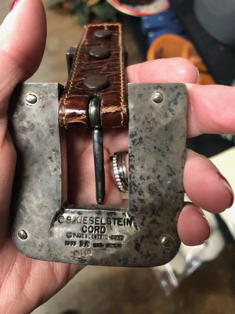 Designer Barry Kieselstein cord Ss buckle, strap-tip USA Alligator Size ONE SIZE - 7 Thumbnail