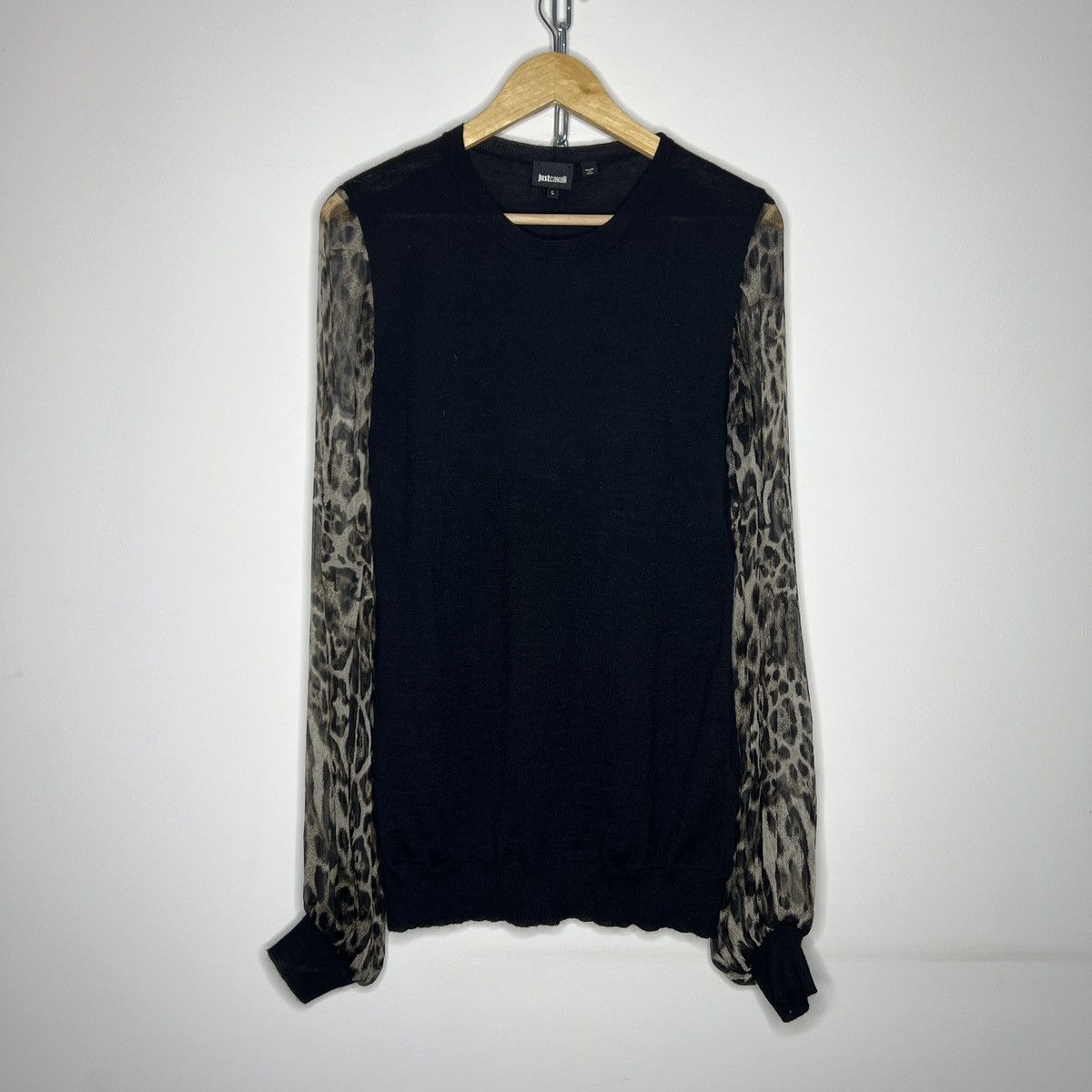 Just Cavalli Just Cavalli vintage leopard long sleeve Size L / US 10 / IT 46 - 1 Thumbnail