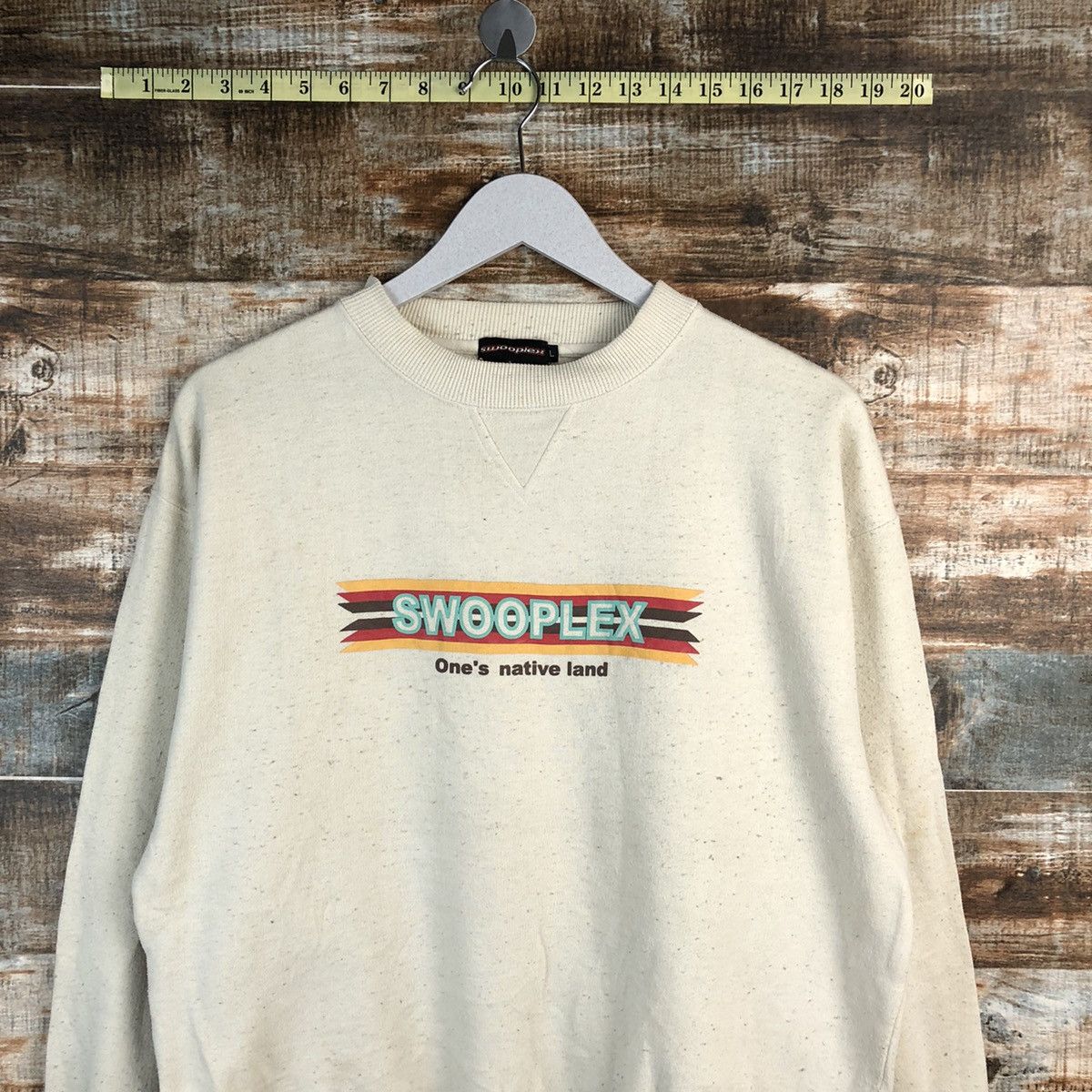 Japanese Brand × Vintage Swooplex vintage Brown Sweatshirt #A1276 Size US M / EU 48-50 / 2 - 5 Thumbnail