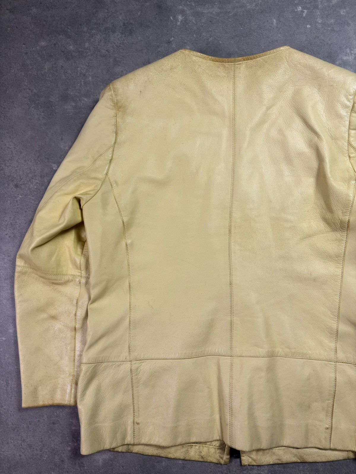 Givenchy 90s Distressed Faded Givenchy Napoleon Leather Jacket 40 Size L / US 10 / IT 46 - 15 Thumbnail