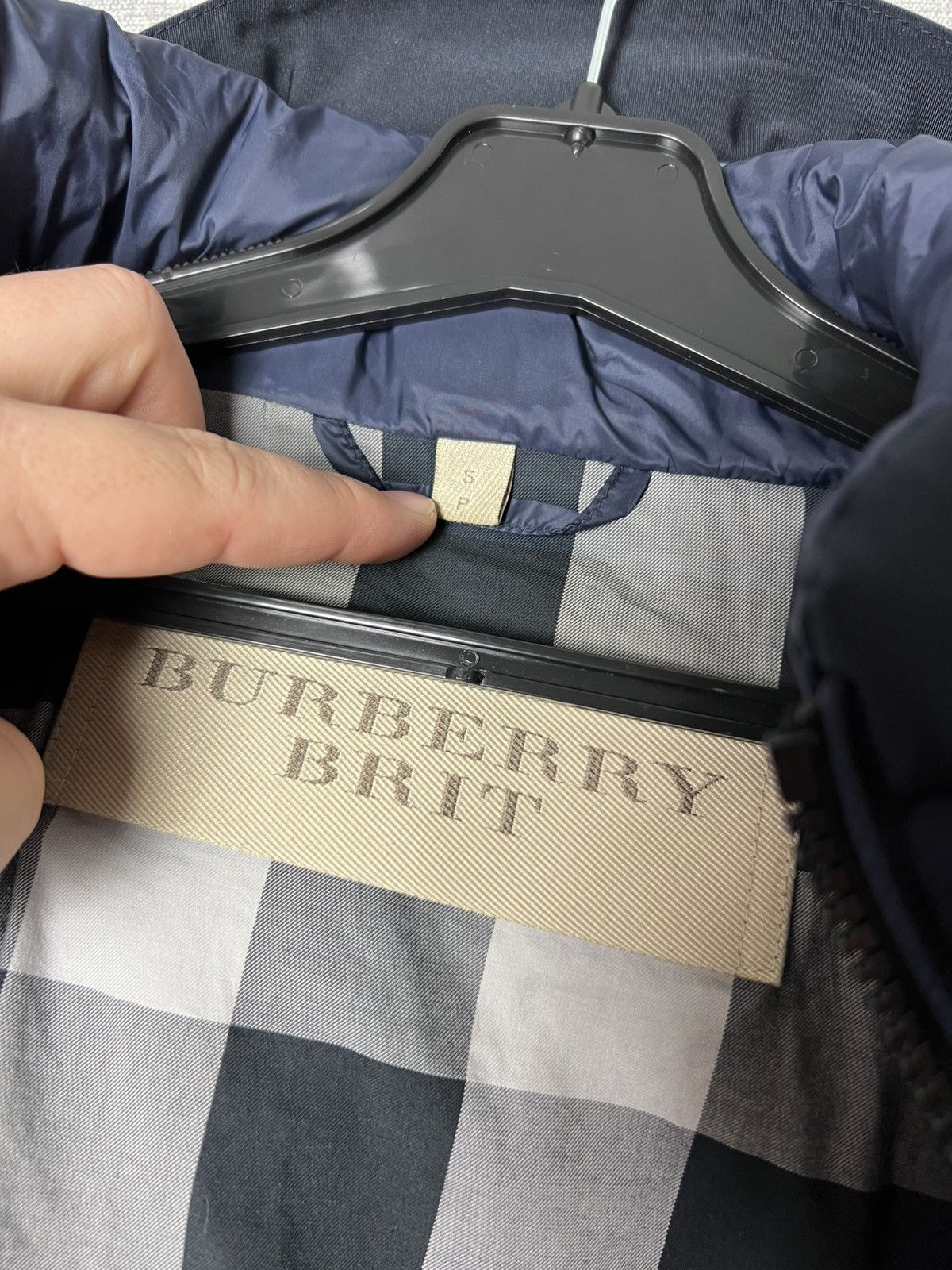 Burberry Burberry Brit Down Puffer Hooded Jacket Nova Check Detail Size US S / EU 44-46 / 1 - 22 Thumbnail