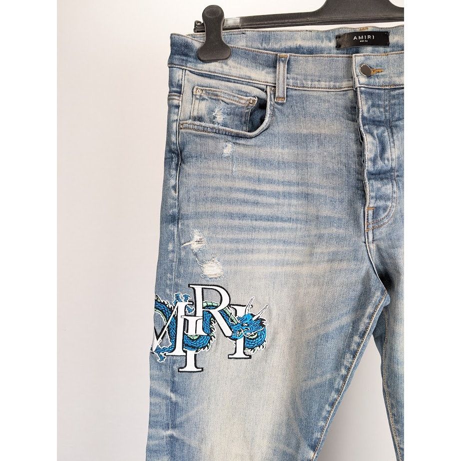 Amiri o1rshd1 Dragon MX1 Jeans in Vintage Indigo Size US 36 / EU 52 - 8 Thumbnail