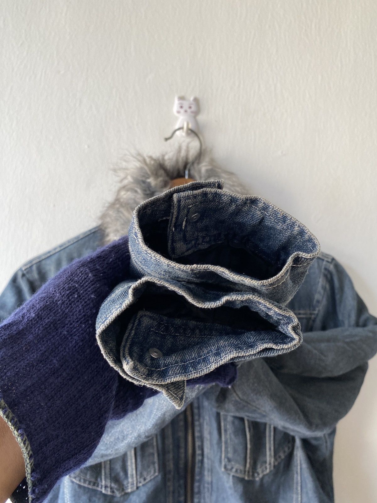 In The Attic In The Attic Japan Faux Fur Denim Jacket Size US M / EU 48-50 / 2 - 9 Thumbnail