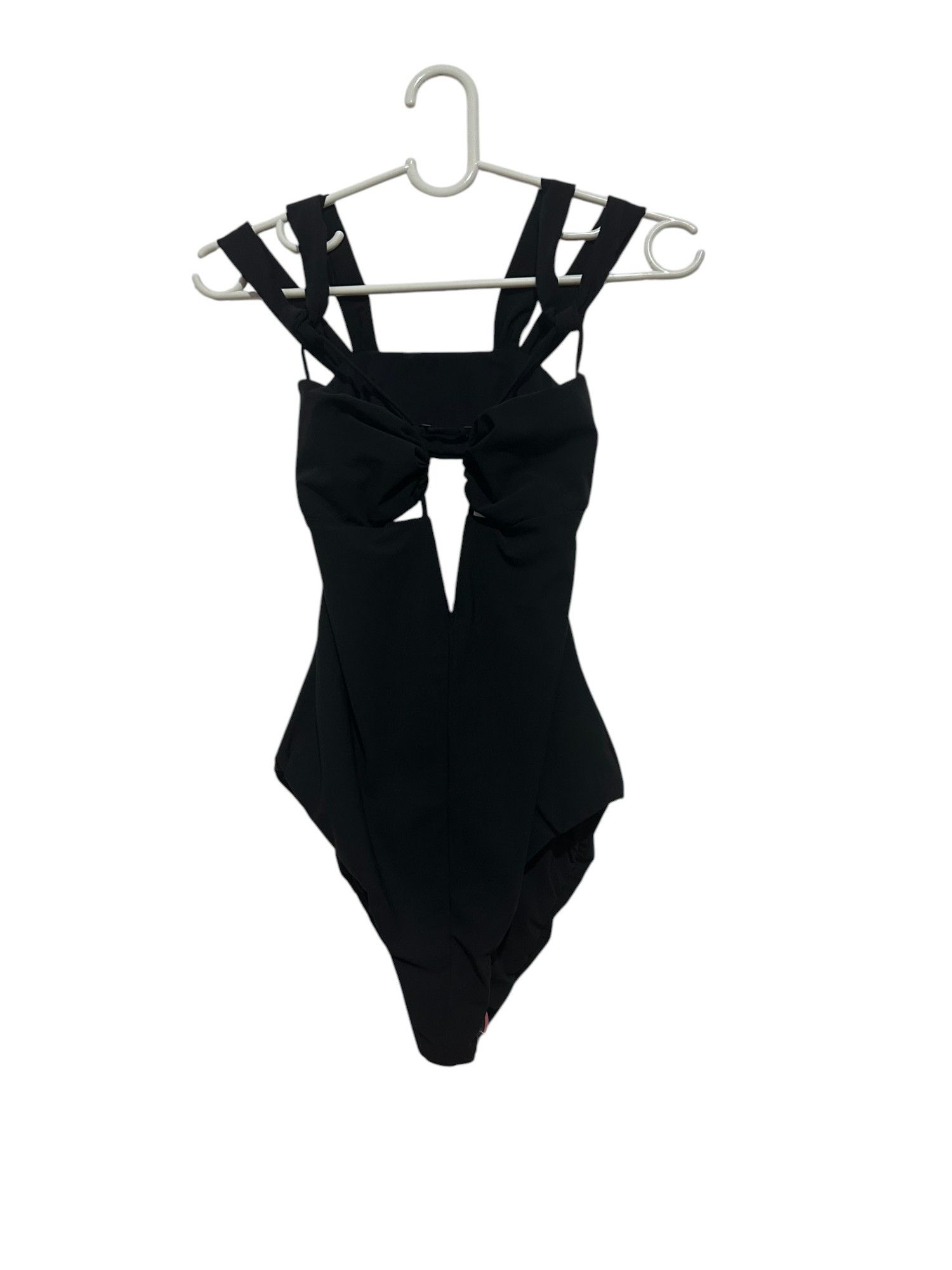 Nensi Dojaka Black Gathered Bra One Piece Swimsuit Size S / US 4 / IT 40 - 4 Thumbnail