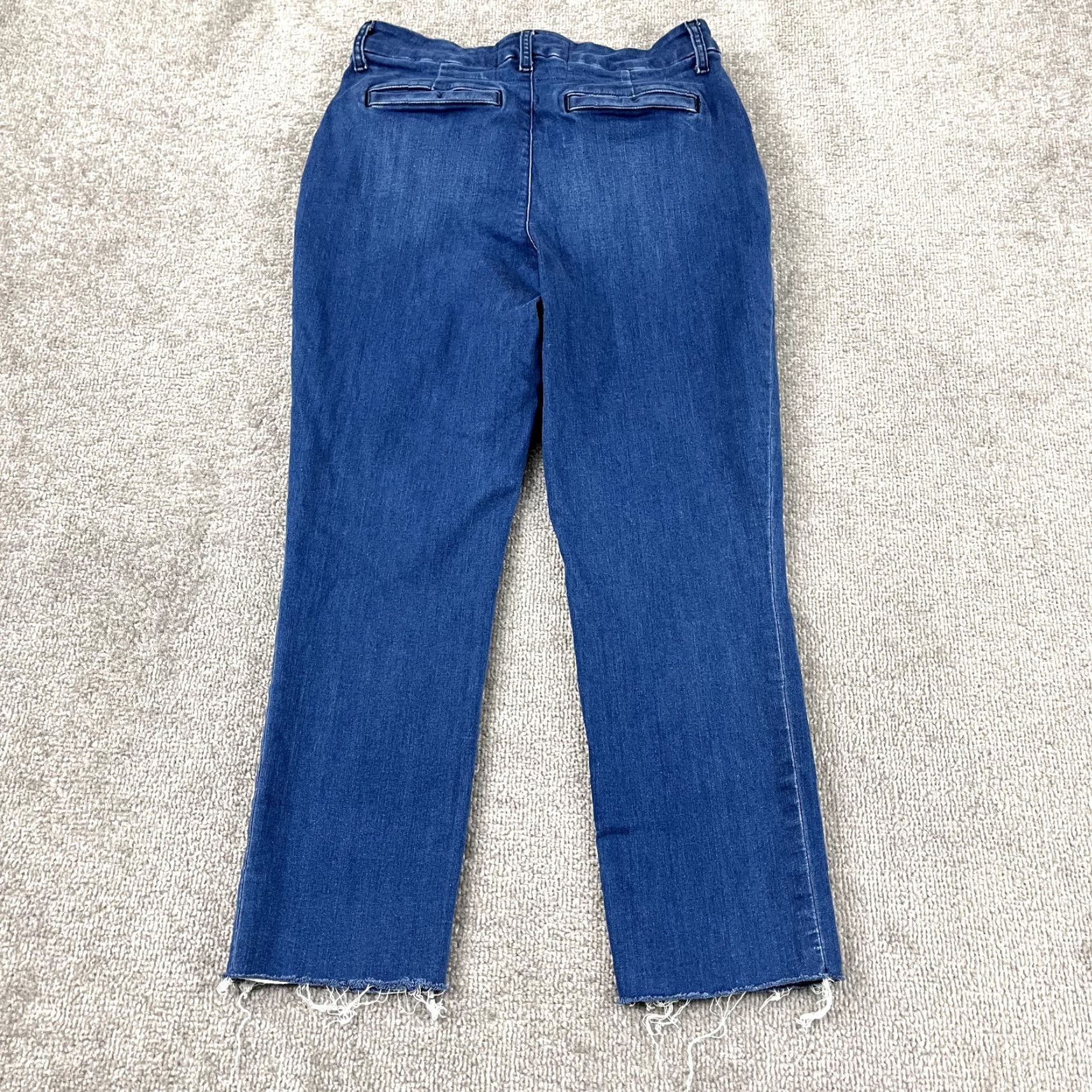 Frank & Eileen FRANK & EILEEN Jeans Womens 8 Wicklow Denim Stretch Raw Edge Cropped 5-Pocket Blue Size 30" / US 8 / IT 44 - 6 Thumbnail