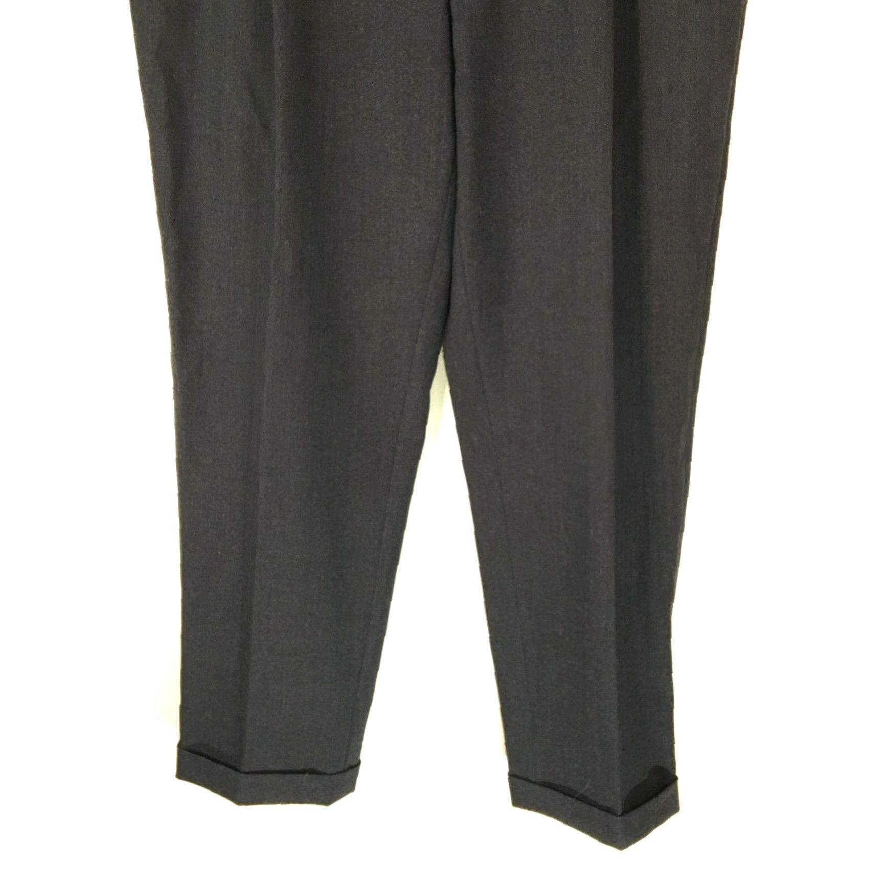 Joseph Abboud VINTAGE Joseph Abboud Men’s Dress Pants Size 38X32 Black High Rise Straight Fit Casual Formal Size US 38 / EU 54 - 4 Thumbnail