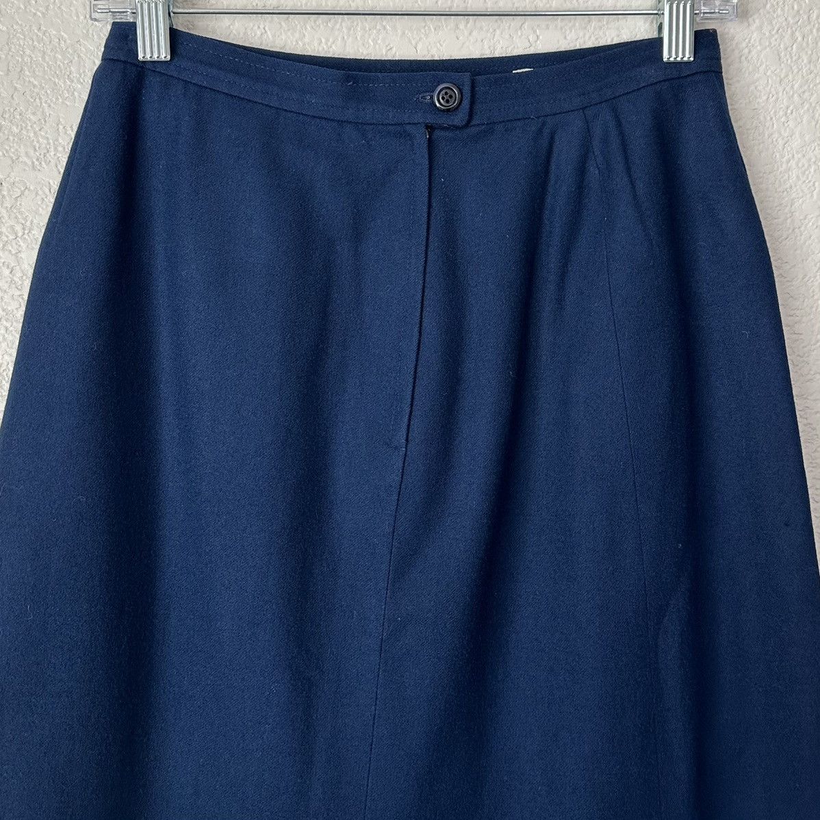 Pendleton Young Pendleton 100% Virgin Wool Girls Navy Blue Midi Skirt Size 27" / US 4 / IT 40 - 5 Thumbnail