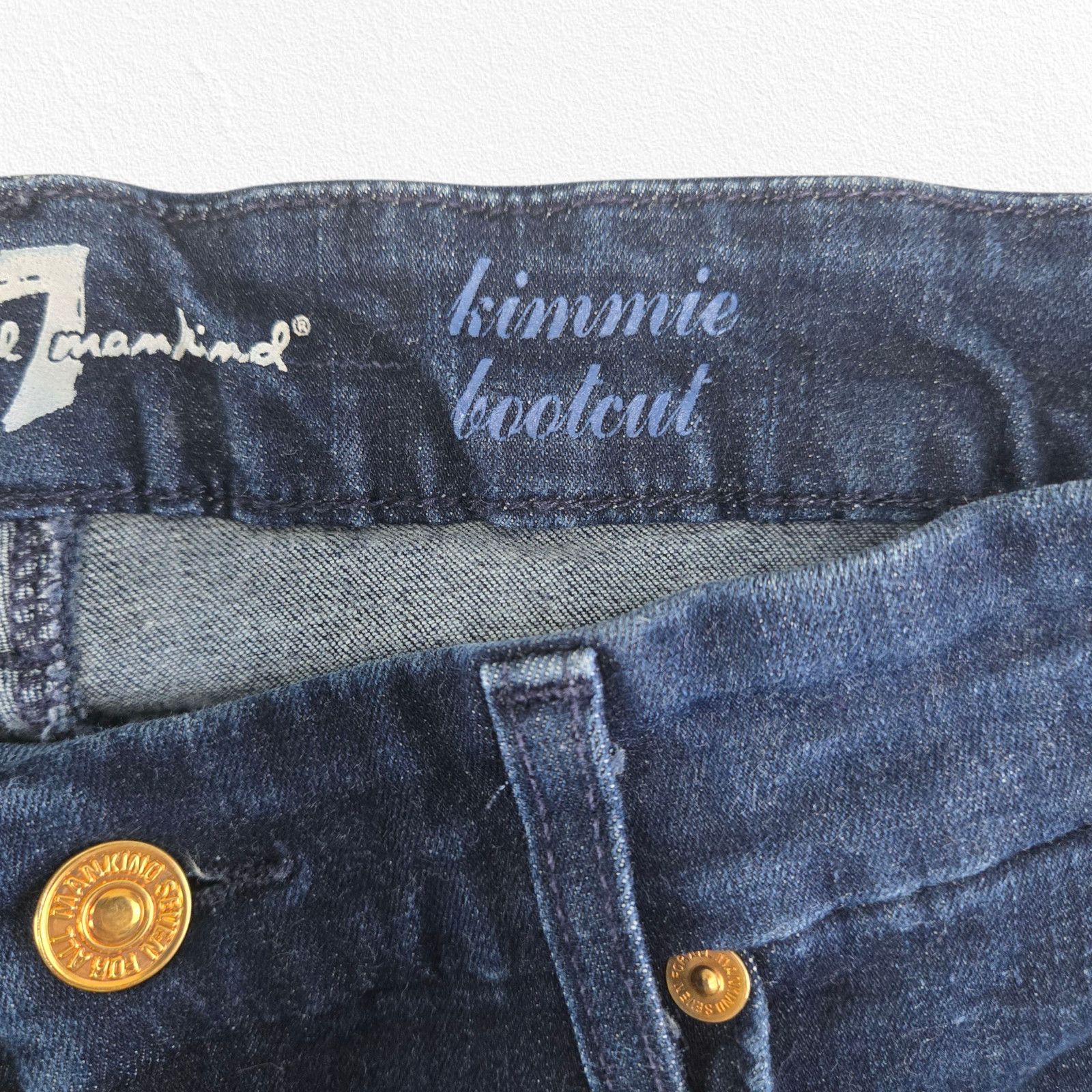 7 For All Mankind 7 For All Mankind Kimmie Bootcut Dark Low Rise Jeans Size 30 Size 30" / US 8 / IT 44 - 4 Thumbnail