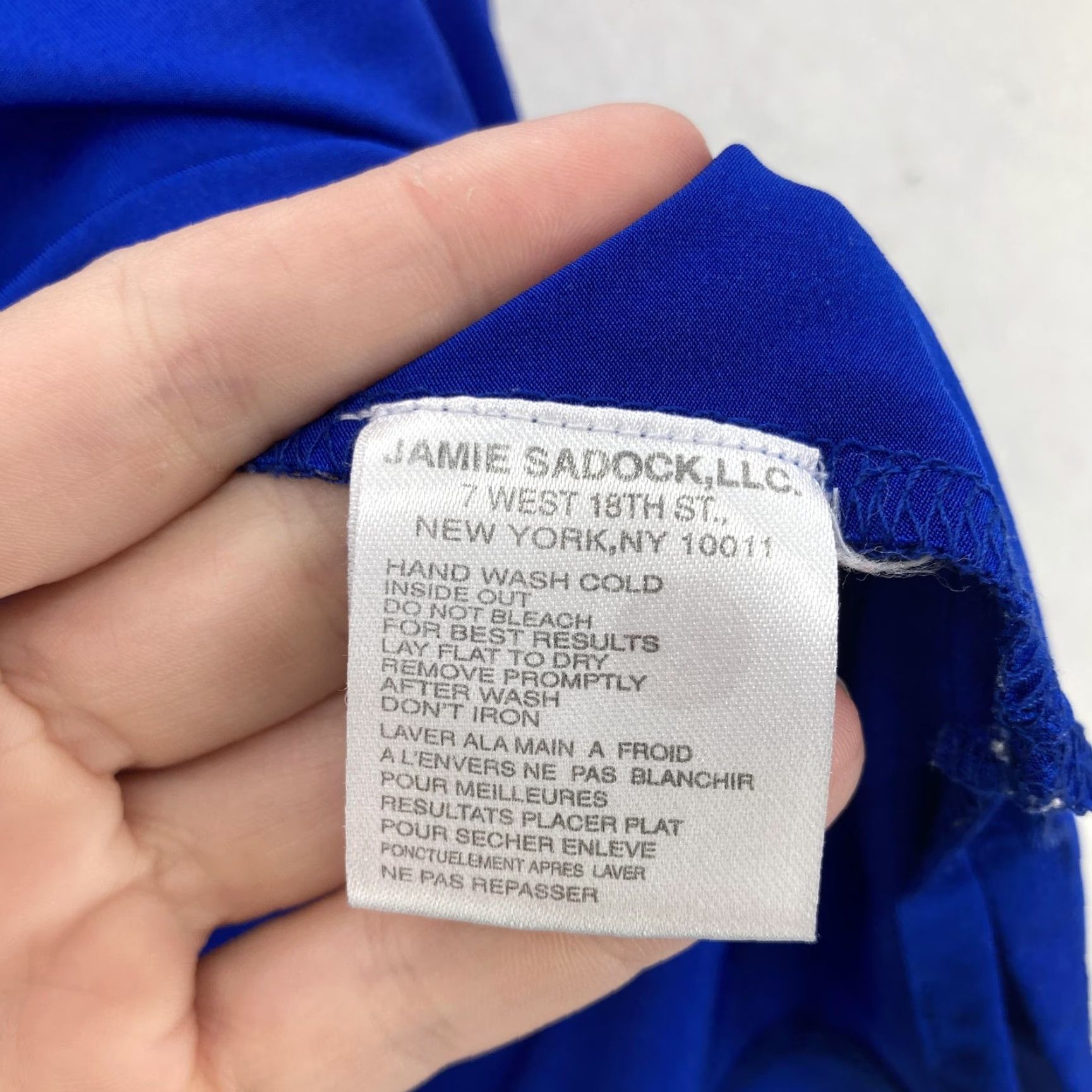 Vintage Jamie Sadock Shirt Womens S Royal Blue Sleeveless Quarter Zip Mock Neck Golf Size S / US 4 / IT 40 - 5 Thumbnail