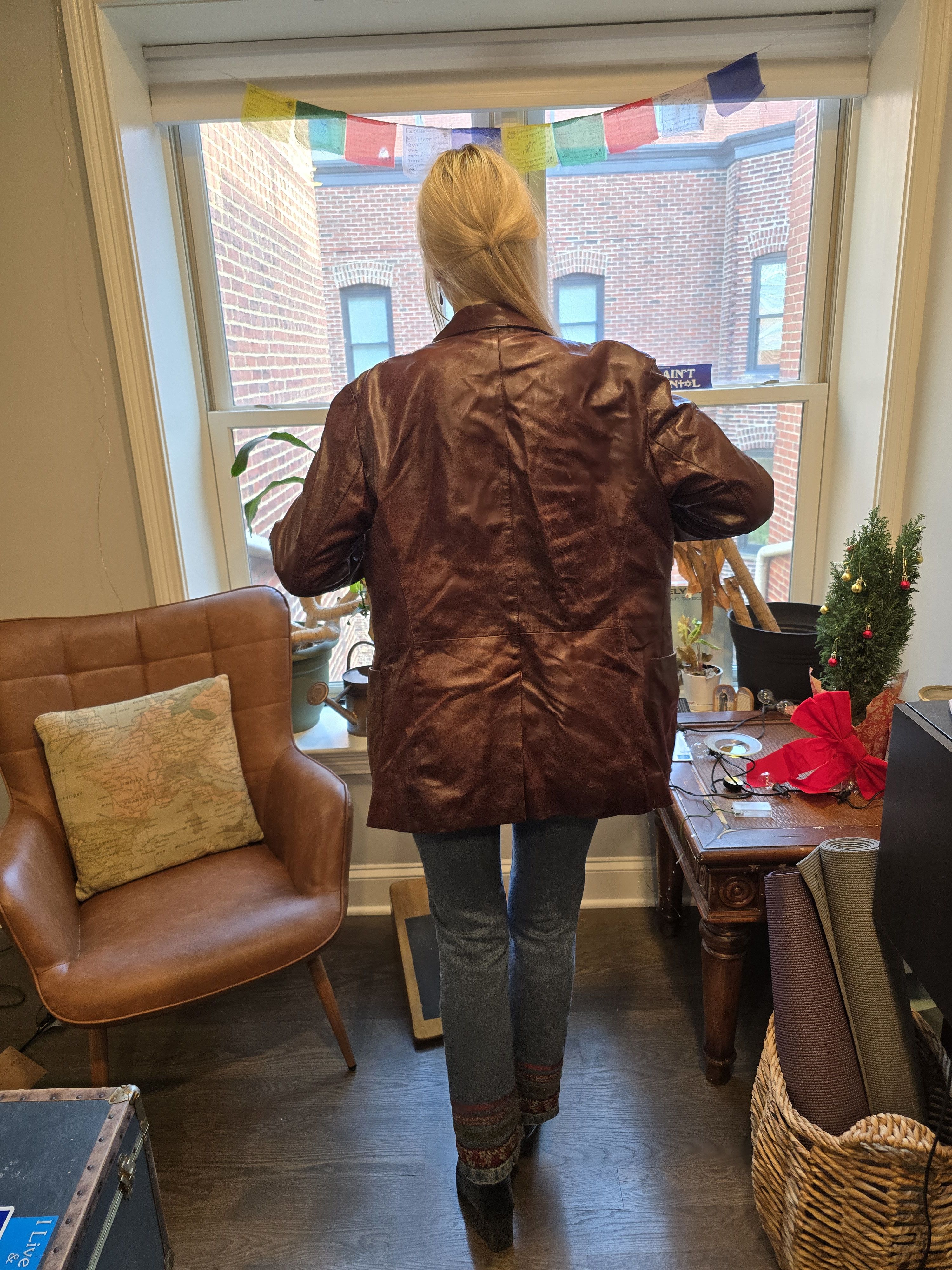Prada Prada brown leather jacket Size US L / EU 52-54 / 3 - 2 Thumbnail