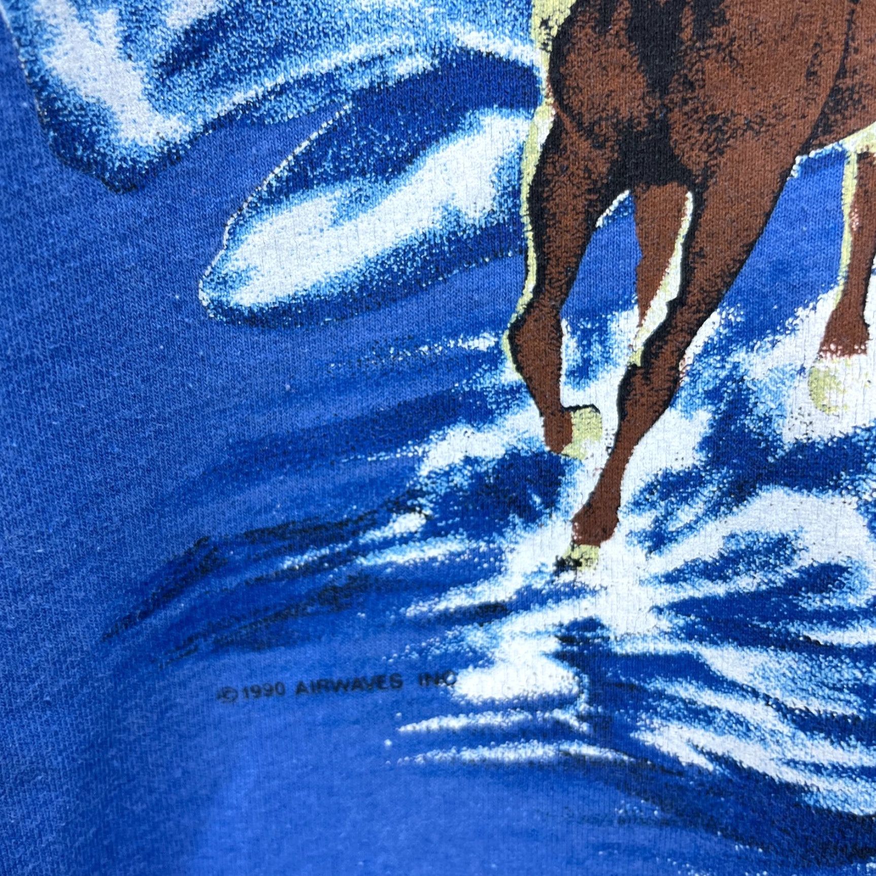 NFL VINTAGE NFL T-Shirt Men XL Blue 90s Horse Art Animal Nature Sports Shirt Size US XL / EU 56 / 4 - 6 Thumbnail