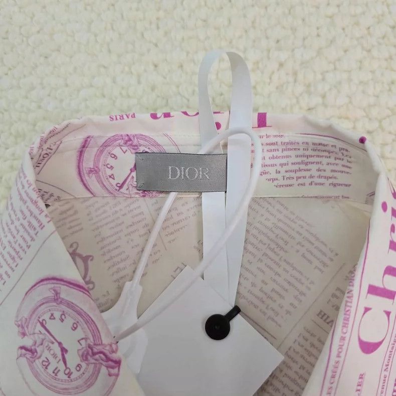 Dior Dior Size38 Co-branded poster full-printed shirt Size US XXS / EU 40 - 3 Thumbnail