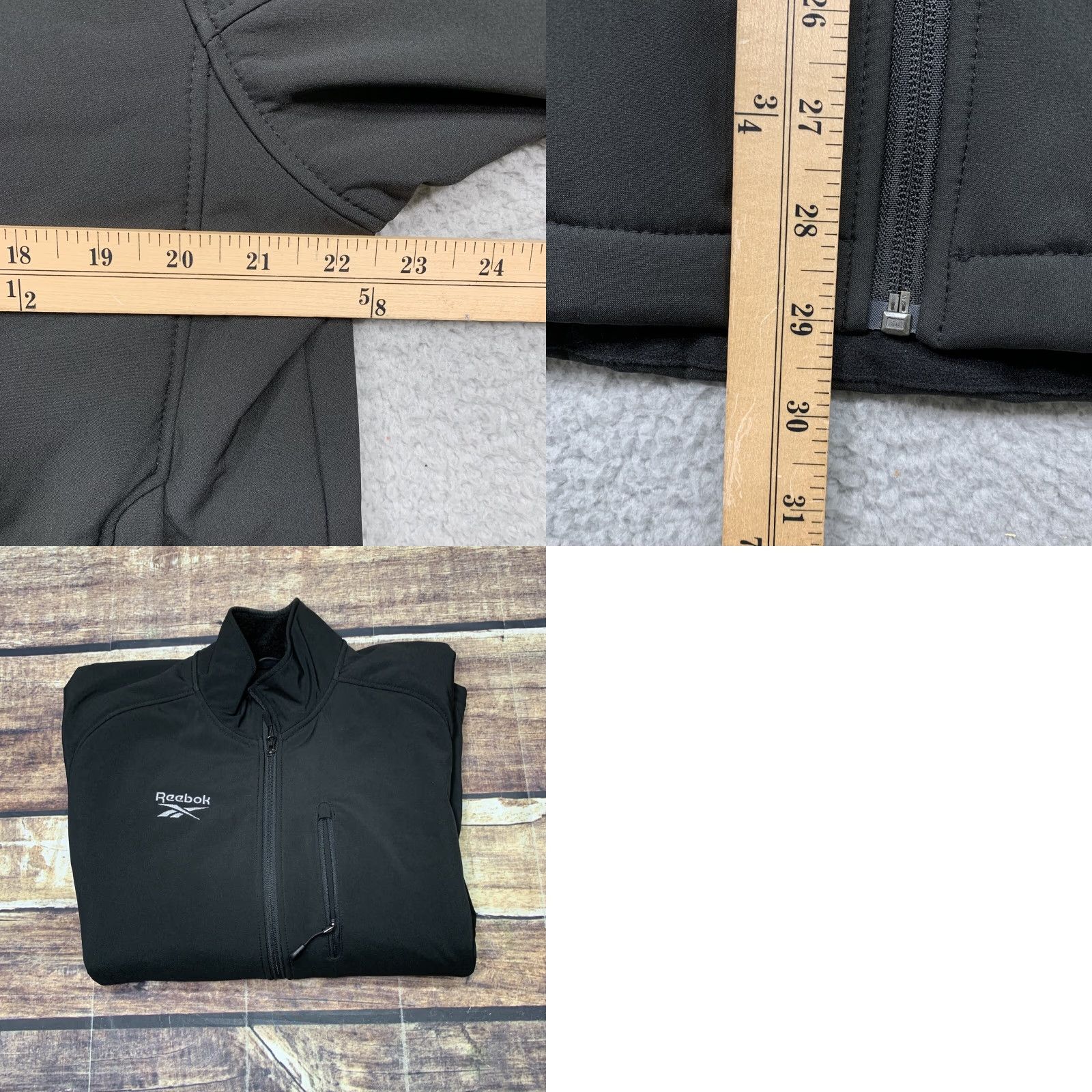 Reebok Reebok Jacket Men's Fleece Lined Black Size Large All Purpose Sports Jacket/Coat Size US L / EU 52-54 / 3 - 10 Thumbnail