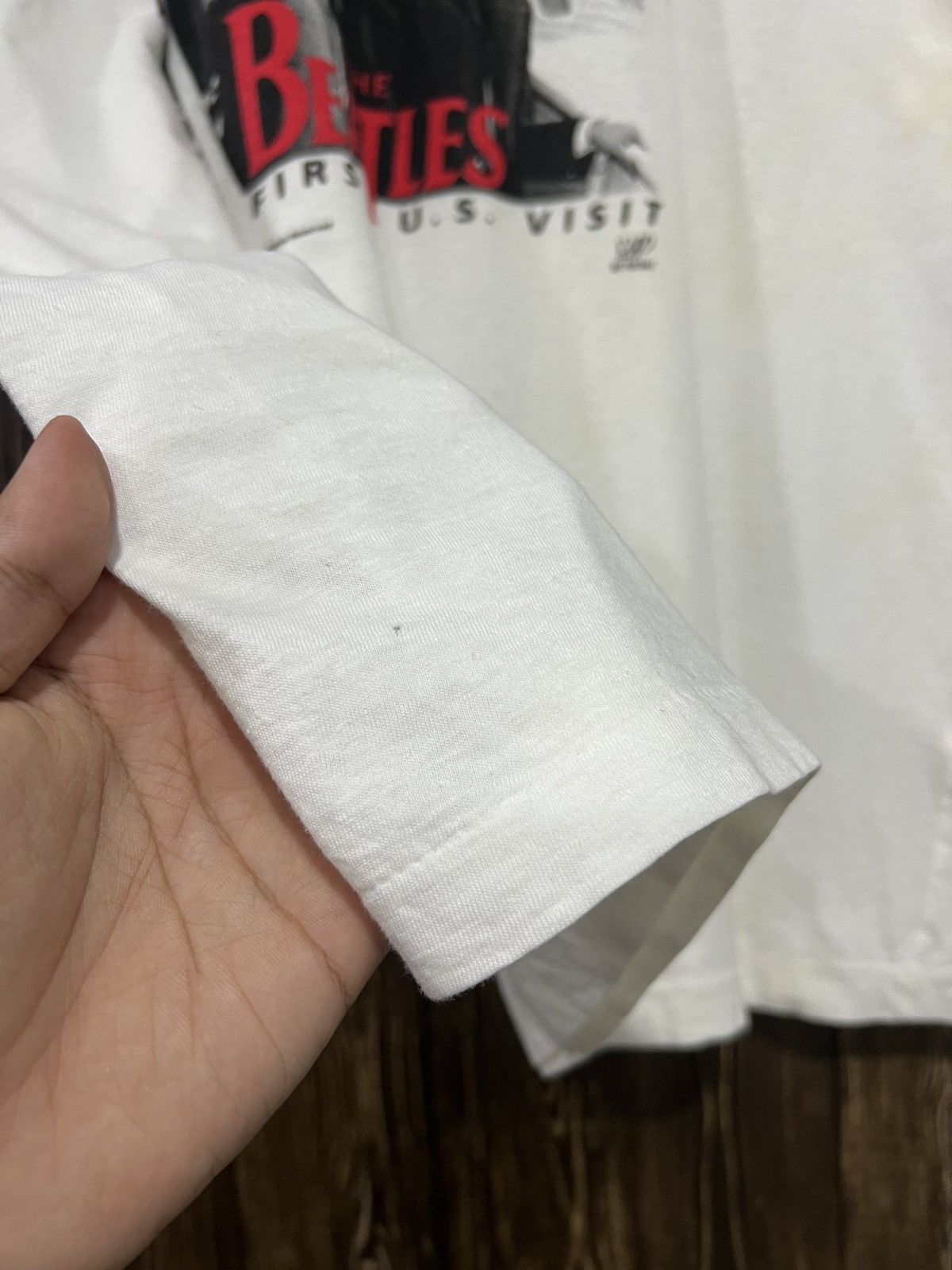 Band Tees × Vintage Vintage 90s The Beatles ‘First US Visit’ Boxy Tshirt Size US L / EU 52-54 / 3 - 7 Thumbnail