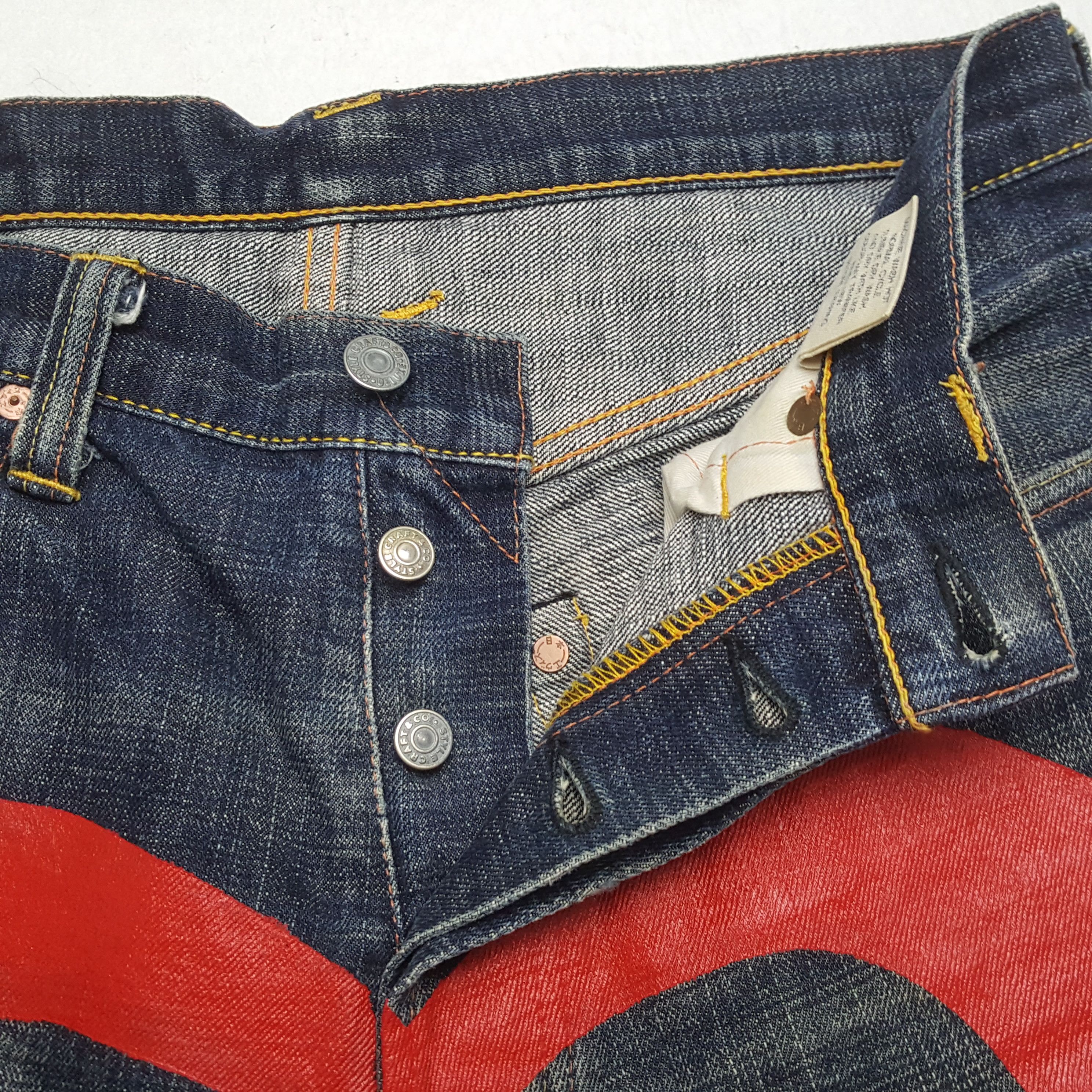 Evisu × Japanese Brand × Vintage EVISU Japanese Brand Streetwear Custom Daicock Jeans Size US 30 / EU 46 - 13 Thumbnail