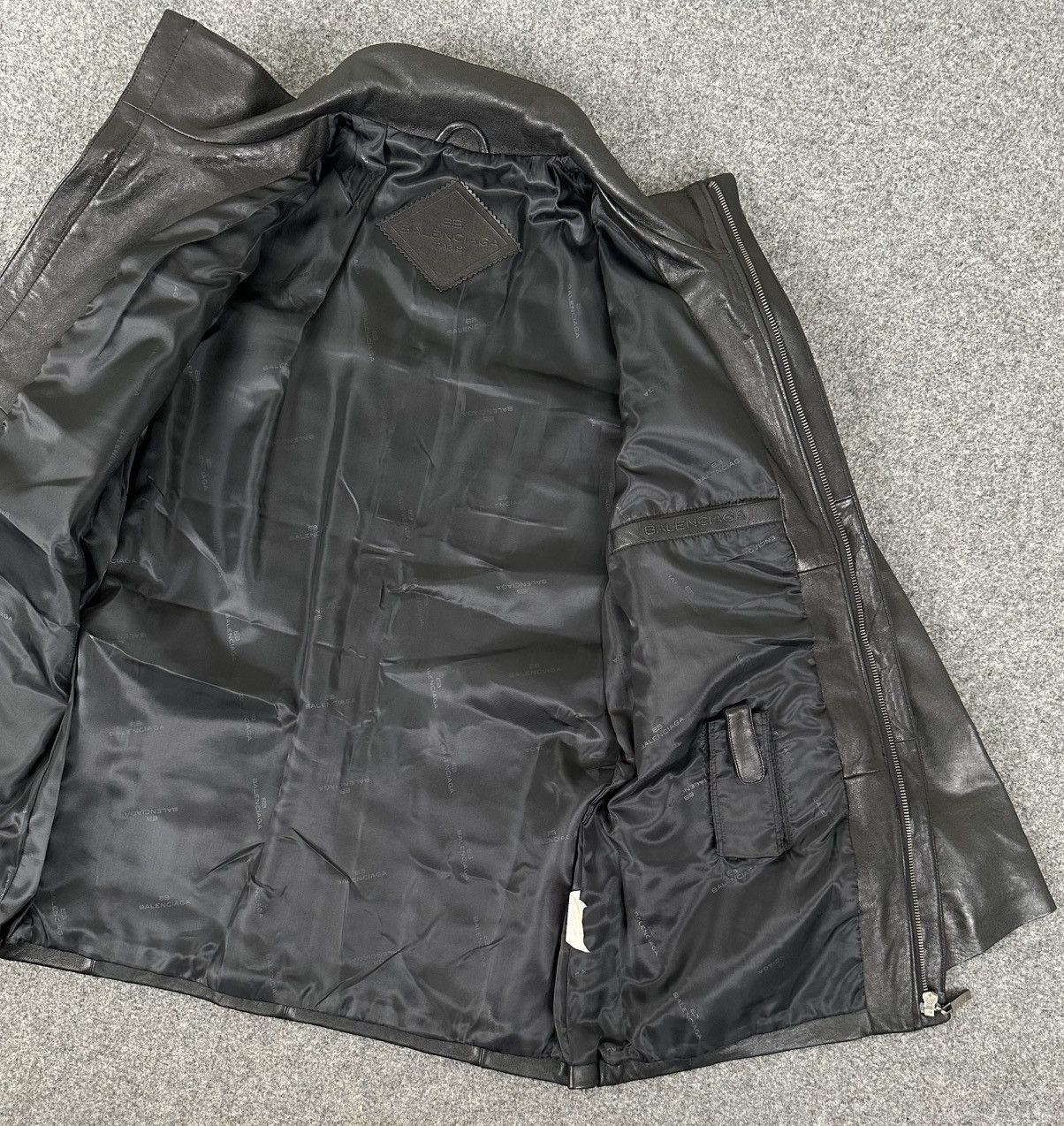 Balenciaga Balenciaga - Nicolas Ghesquiere 1997 Zip-Up Leather Jacket Size US M / EU 48-50 / 2 - 6 Thumbnail