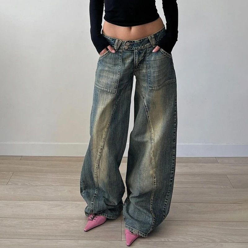 Jean Distressed 90s Loose Jeans Size 29" - 1 Thumbnail