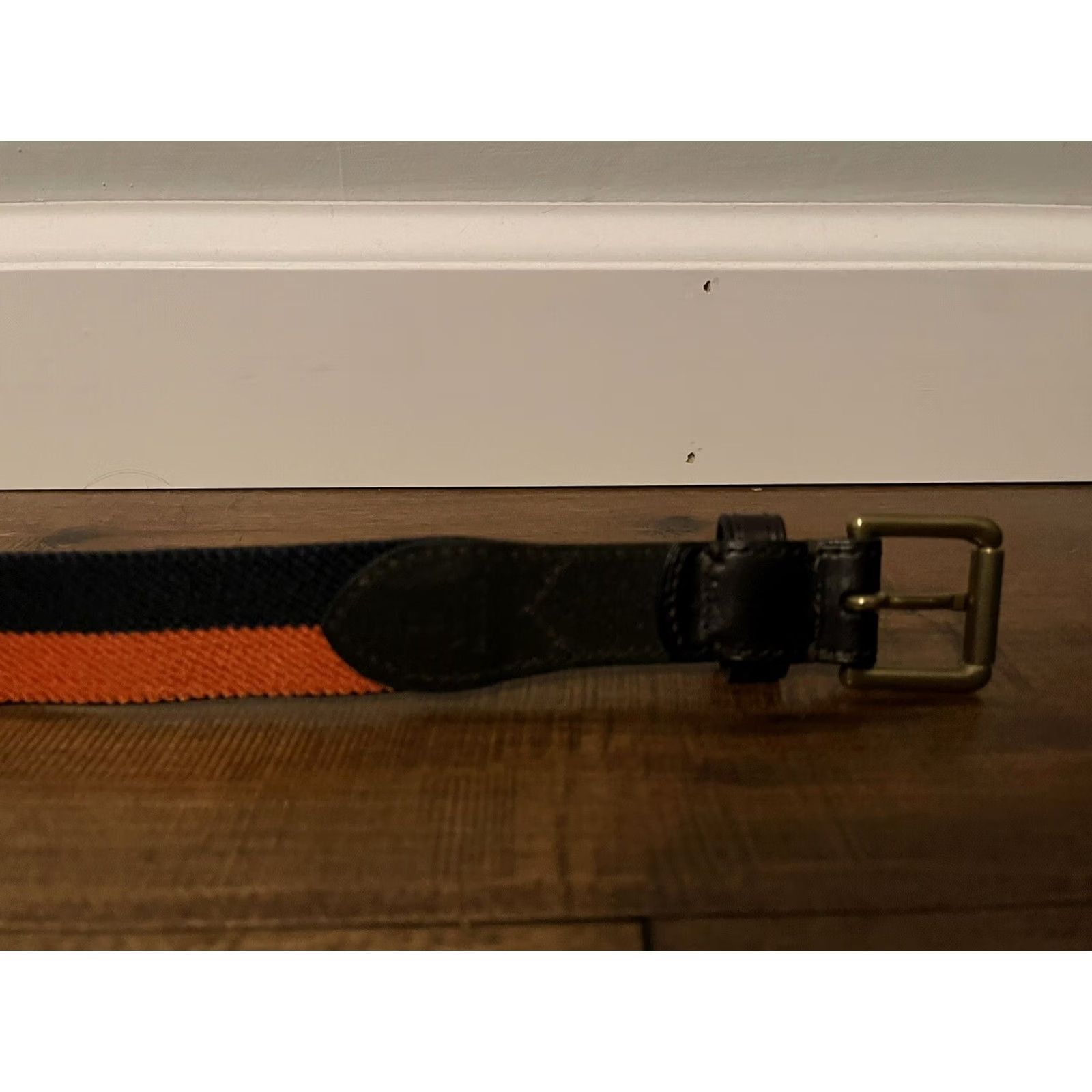 Polo Ralph Lauren Polo Ralph Lauren Golf Belt - Men's 36/90 - Orange Navy Grosgrain Stretch Preppy Leather Trim Size US M / EU 48-50 / 2 - 5 Thumbnail