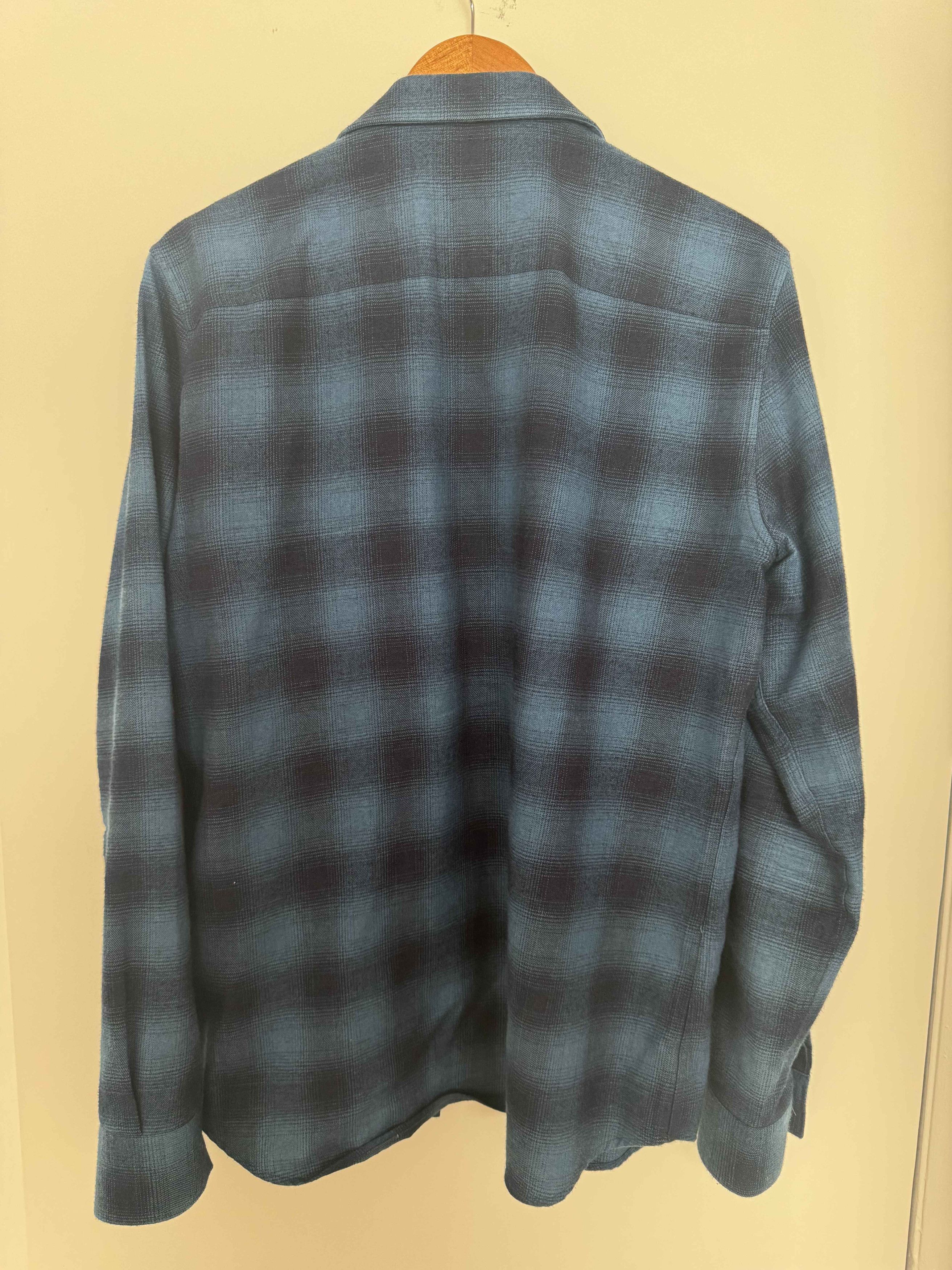 Givenchy Blue Plaid Flannel Size US L / EU 52-54 / 3 - 2 Thumbnail