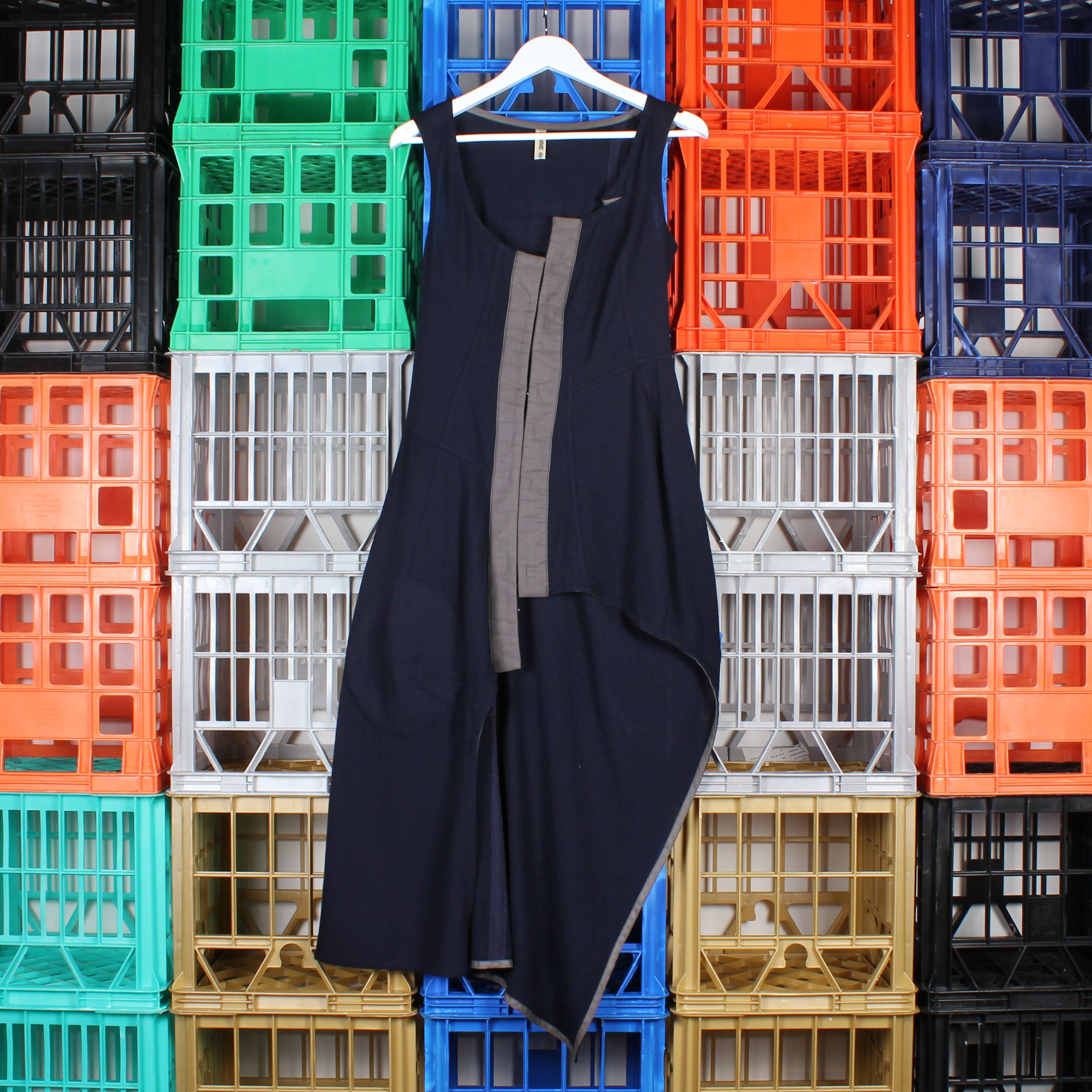 Comme des Garcons AW 1998 “Inside Out” Deconstructed Wool Runway Dress Size M / US 6-8 / IT 42-44 - 3 Thumbnail