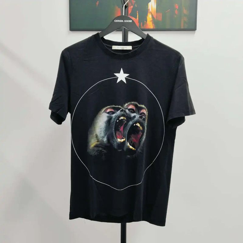 Givenchy Givenchy Men's Black Cotton T-Shirt 0089 Size US M / EU 48-50 / 2 - 1 Thumbnail