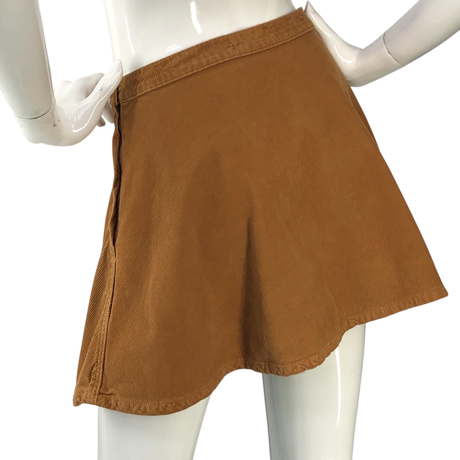 American Apparel American Apparel Size S Skirt Corduroy Skater Circle Brown Size 26" / US 2 / IT 38 - 5 Thumbnail