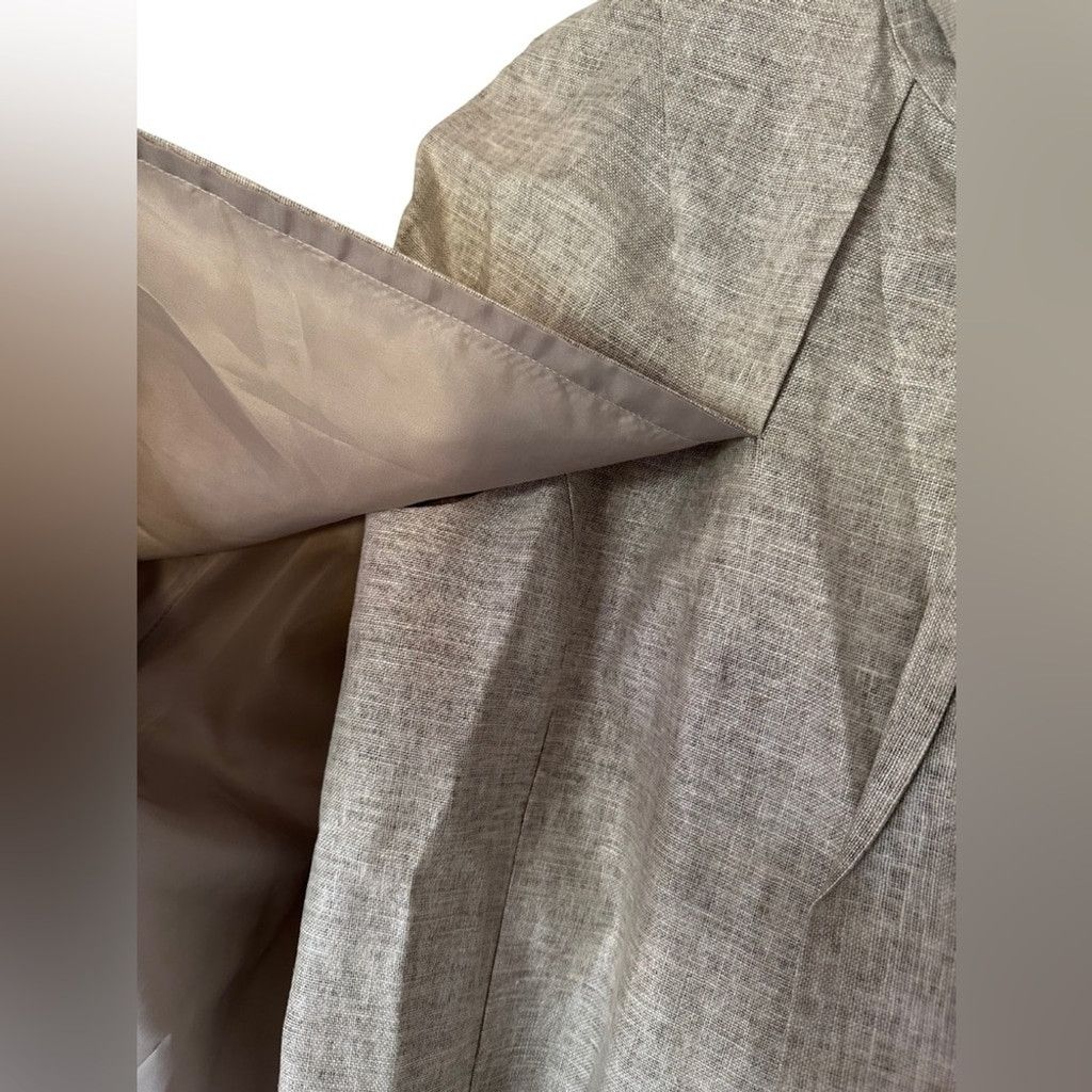 Elie Tahari Tahari Neutral 'Belle' Bow Detail Cape Jacket Coat Size S / US 4 / IT 40 - 5 Thumbnail