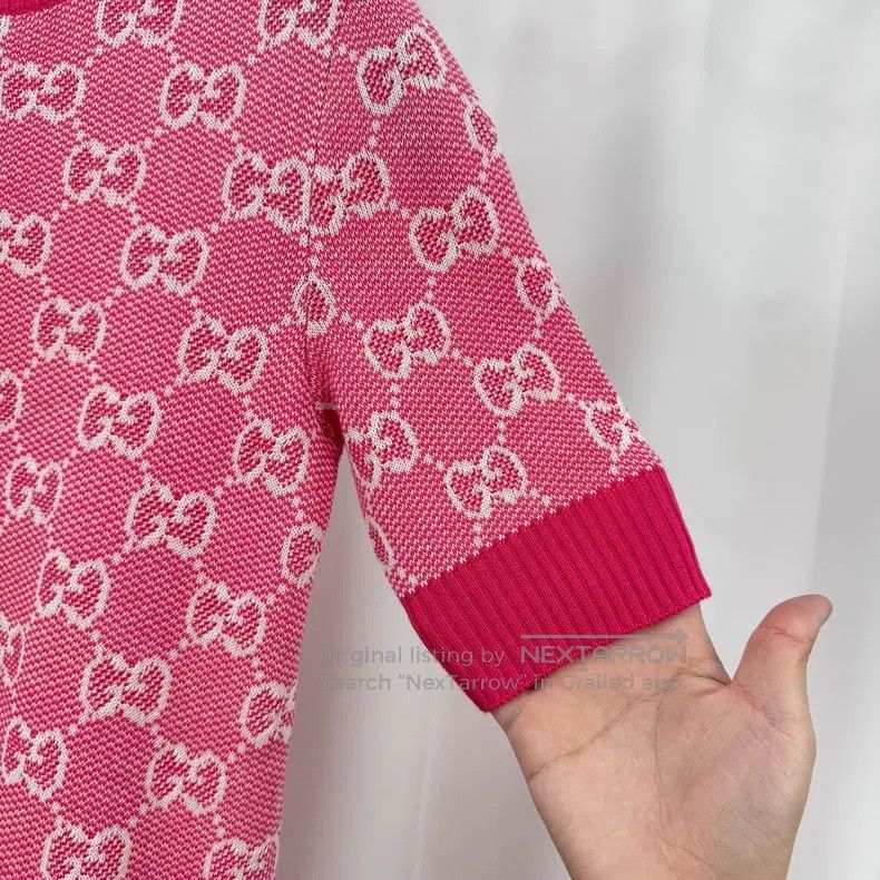Gucci Gucci Old flower full-print wool jacquard knitted dress Size XXS / US 00 / IT 34 - 4 Thumbnail