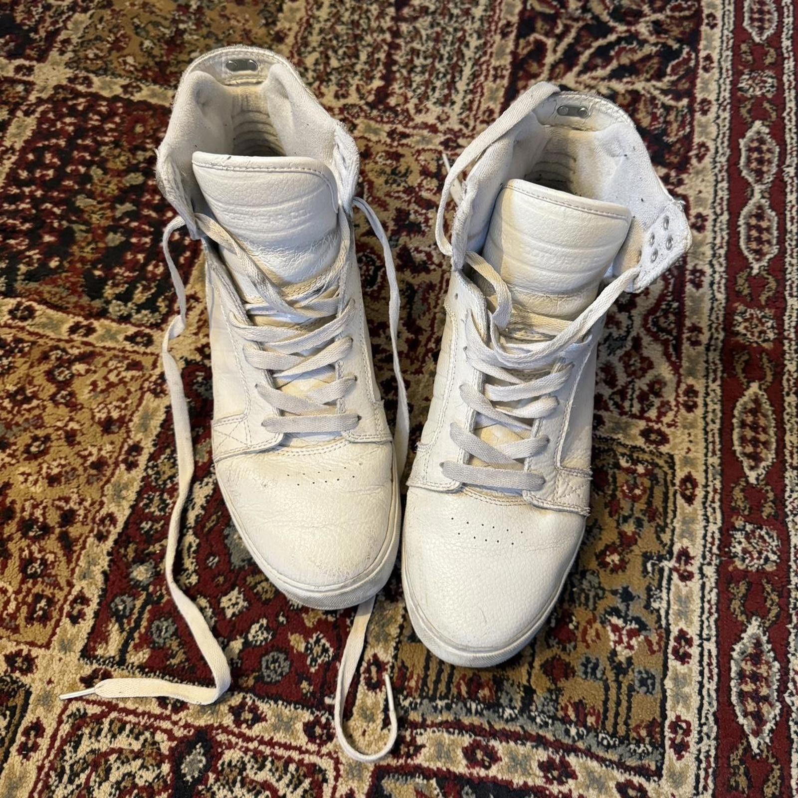 Supra All white chad muska supra’s Size US 11 / EU 44 - 4 Thumbnail