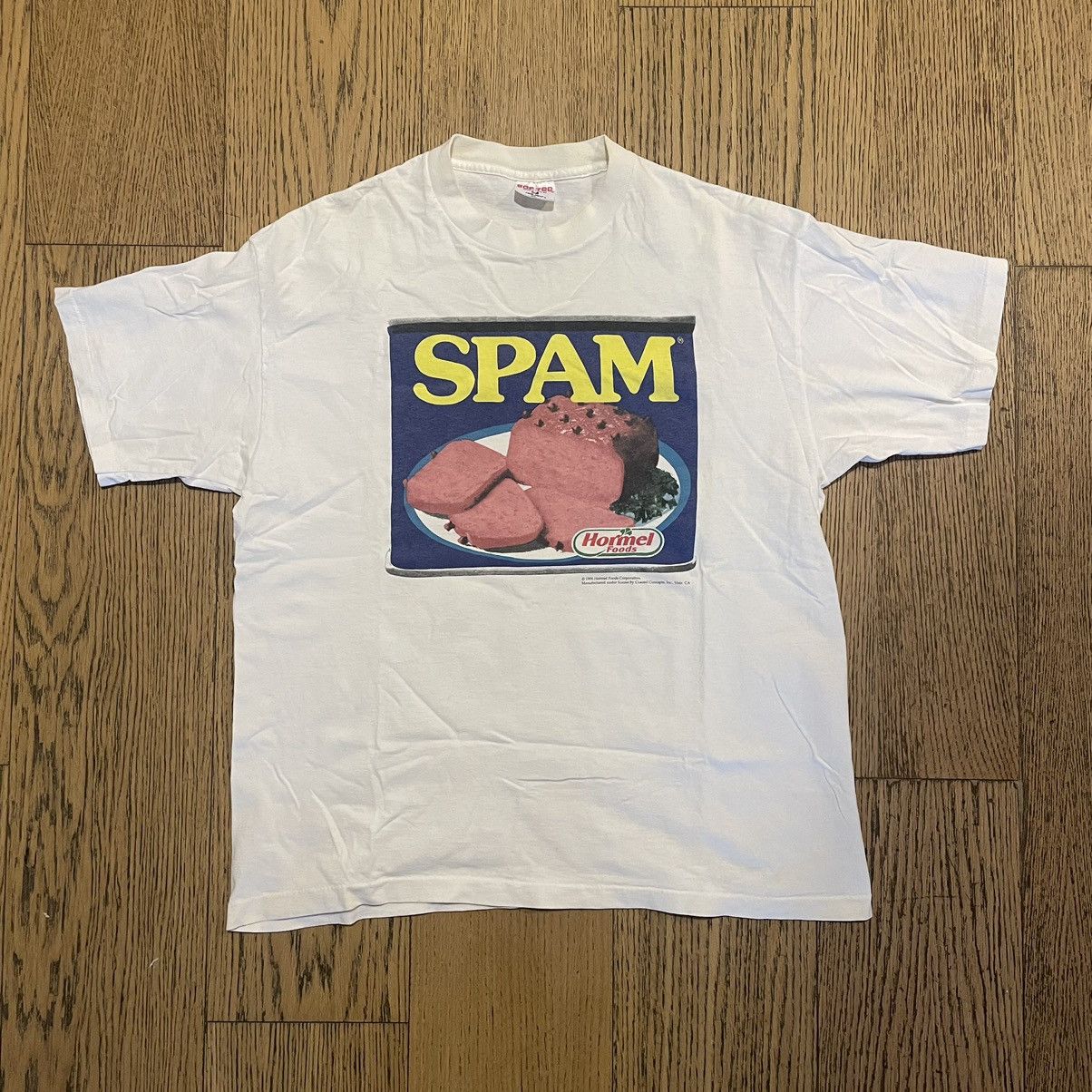 image of Vintage Spam T-Shirt 1996 in White, Men's (Size XL)