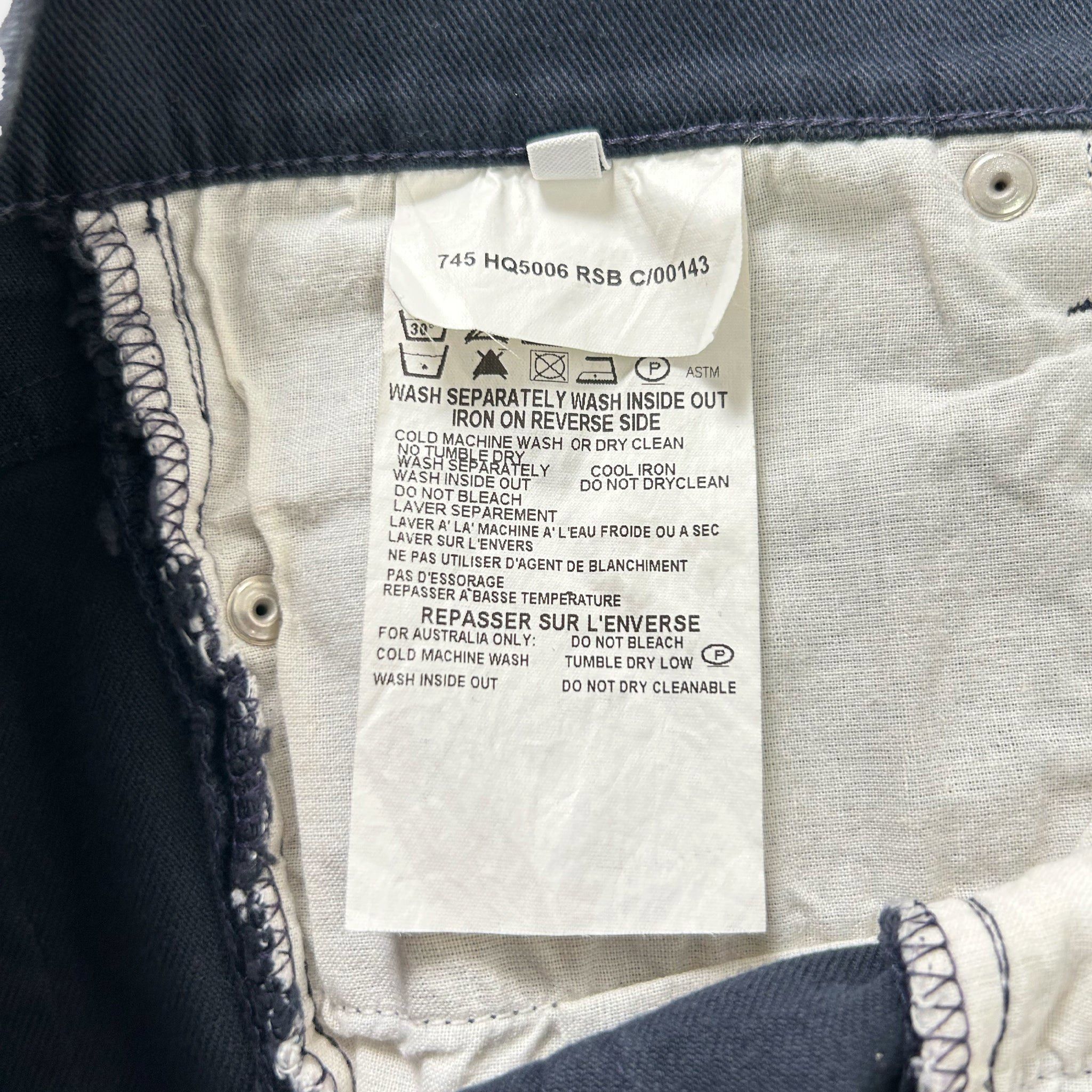 Helmut Lang Helmut Lang Navy Double Waist Denim Skirt Size 28" / US 6 / IT 42 - 5 Thumbnail