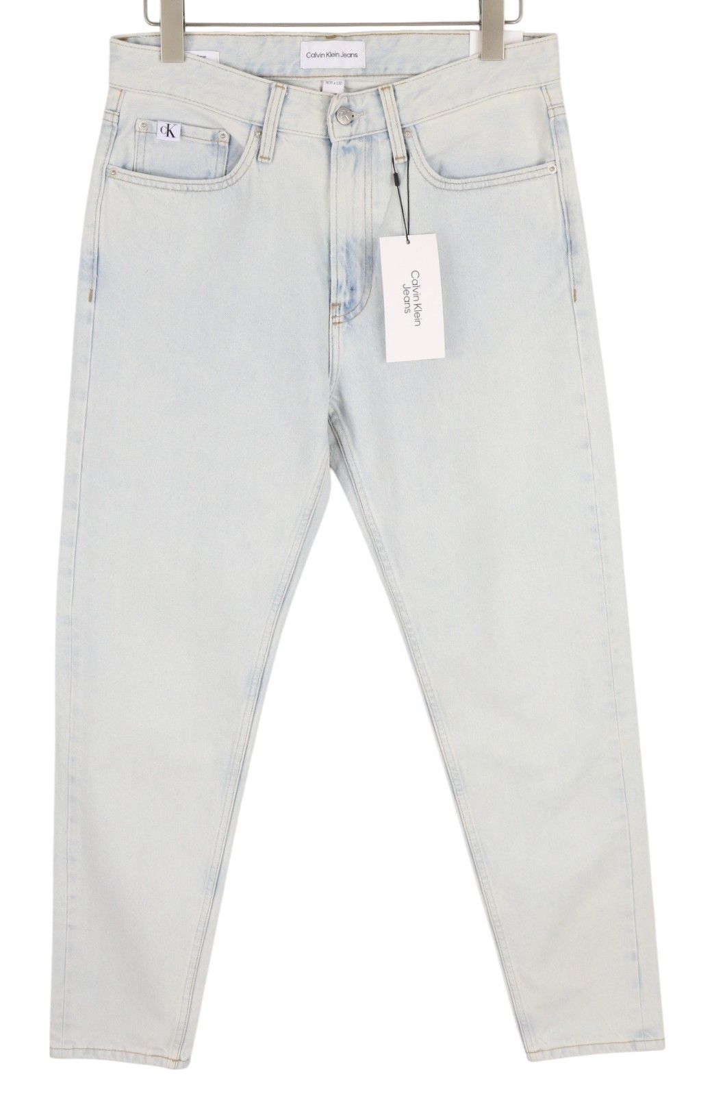 Calvin Klein REGULAR TAPER W31/L32 Light Blue Washed Zip Fly Denim 85327 Size US 31 - 1 Thumbnail