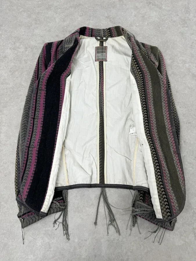 Marithe + Francois Girbaud 1990s Marithé + François Girbaud Striped Blazer Jacket Size XS / US 0-2 / IT 36-38 - 8 Thumbnail