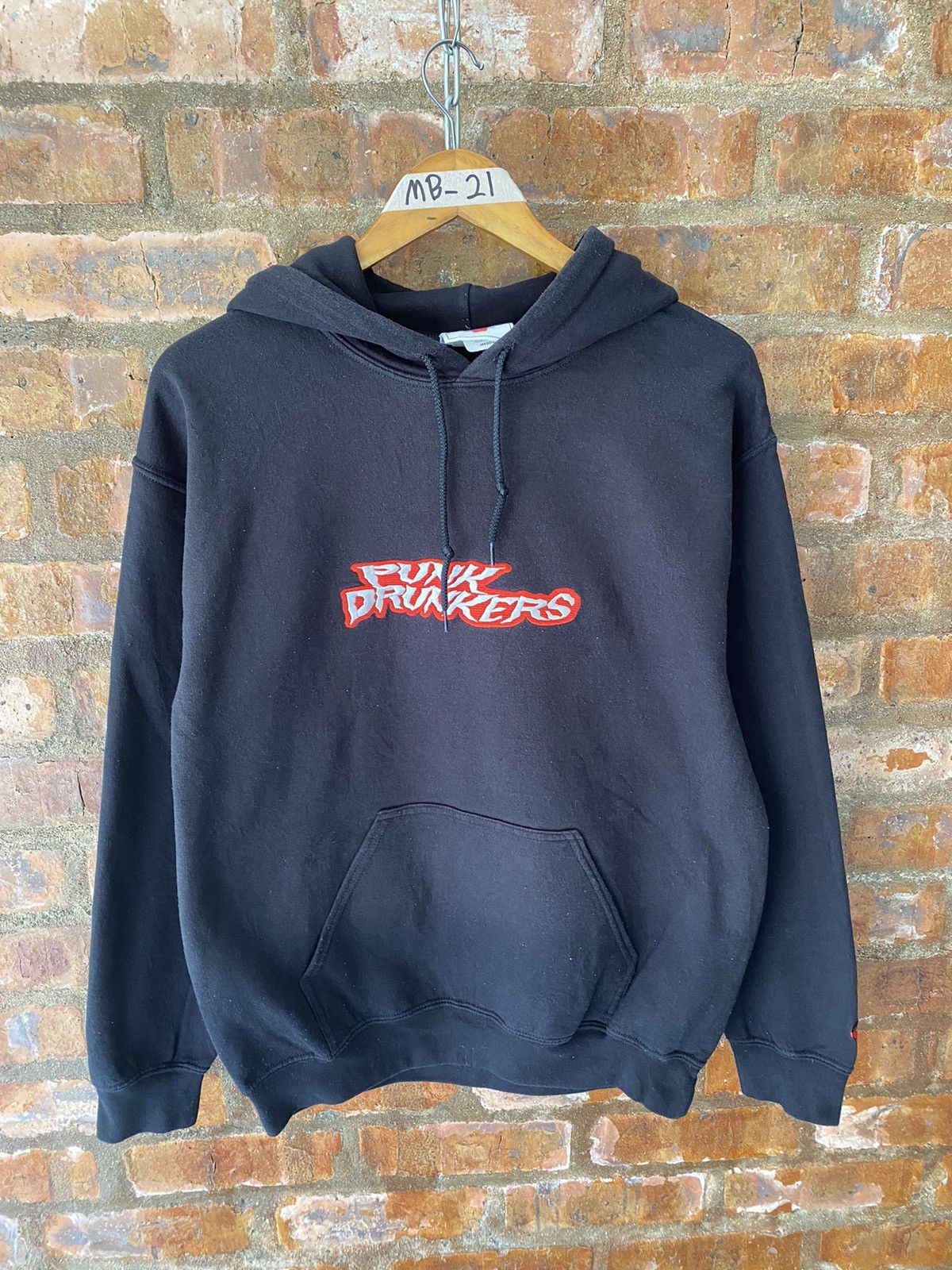 Japanese Brand 2000s Punk Drunker Japan embroidered logo hoodie Size US M / EU 48-50 / 2 - 2 Thumbnail