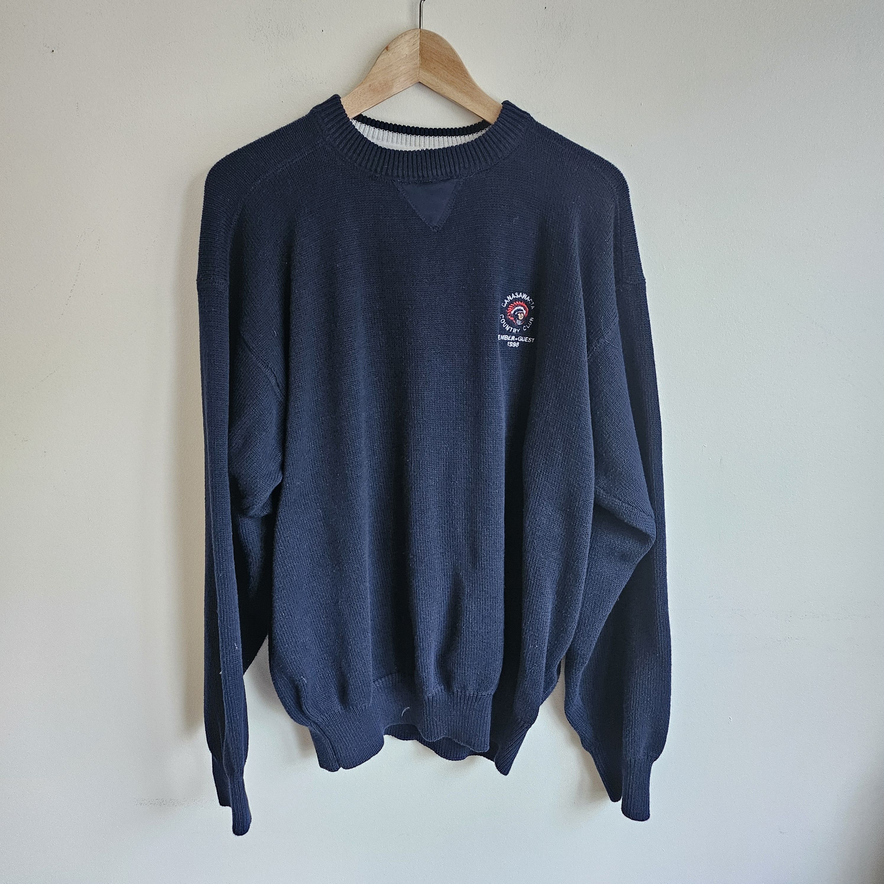 Vintage Vintage 90s Golf Club Sweater Pullover Crewneck Cotton Size US XL / EU 56 / 4 - 2 Thumbnail